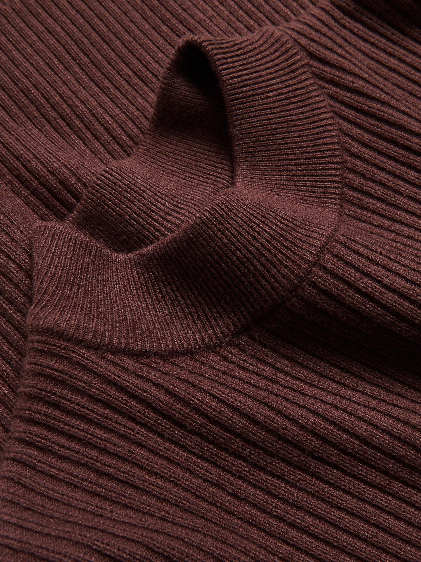 Maroon Textured Viscose Sweater, Burgundy, large image number 1