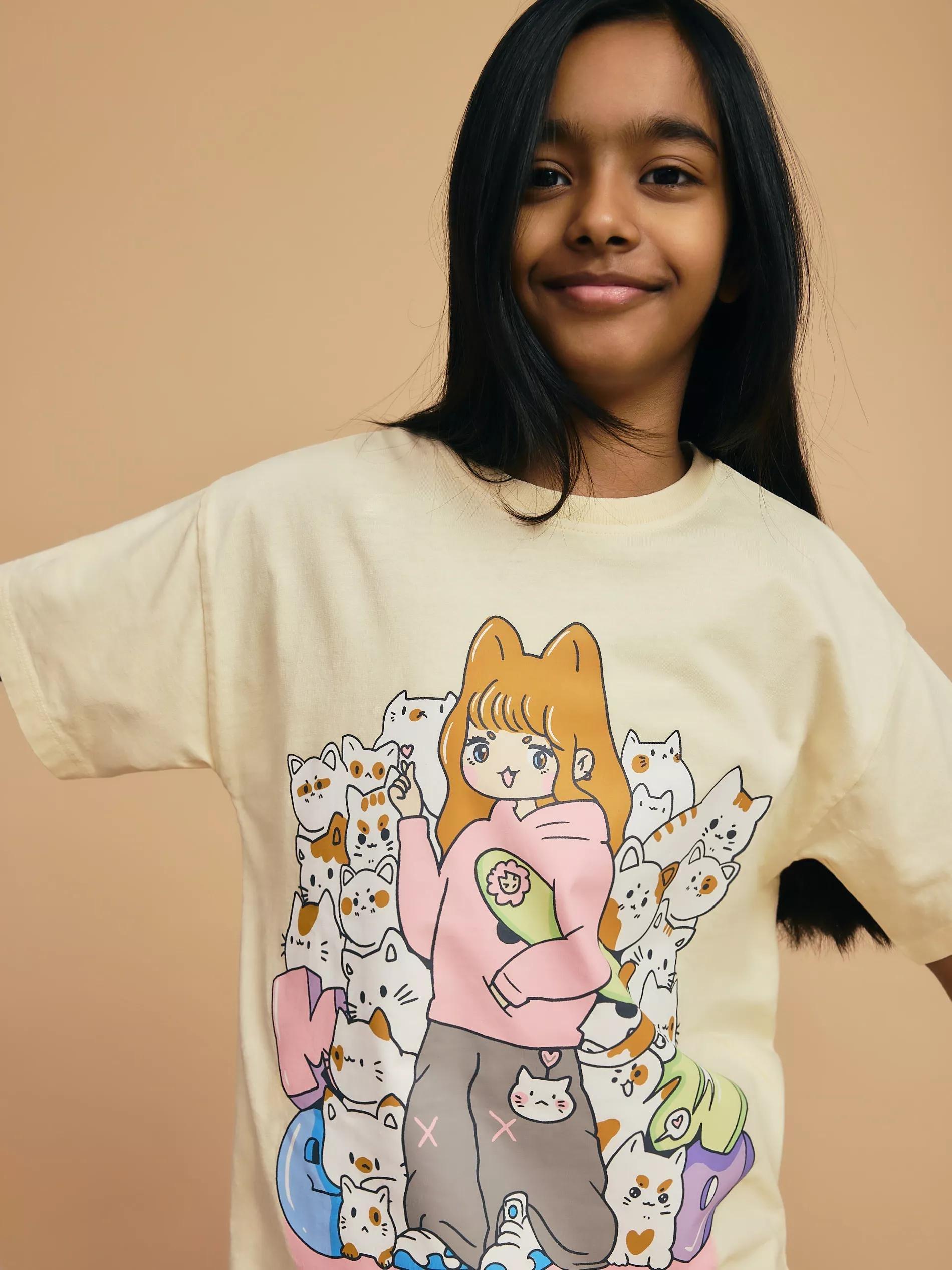 Beige Printed Cotton T-Shirt, , large image number 0