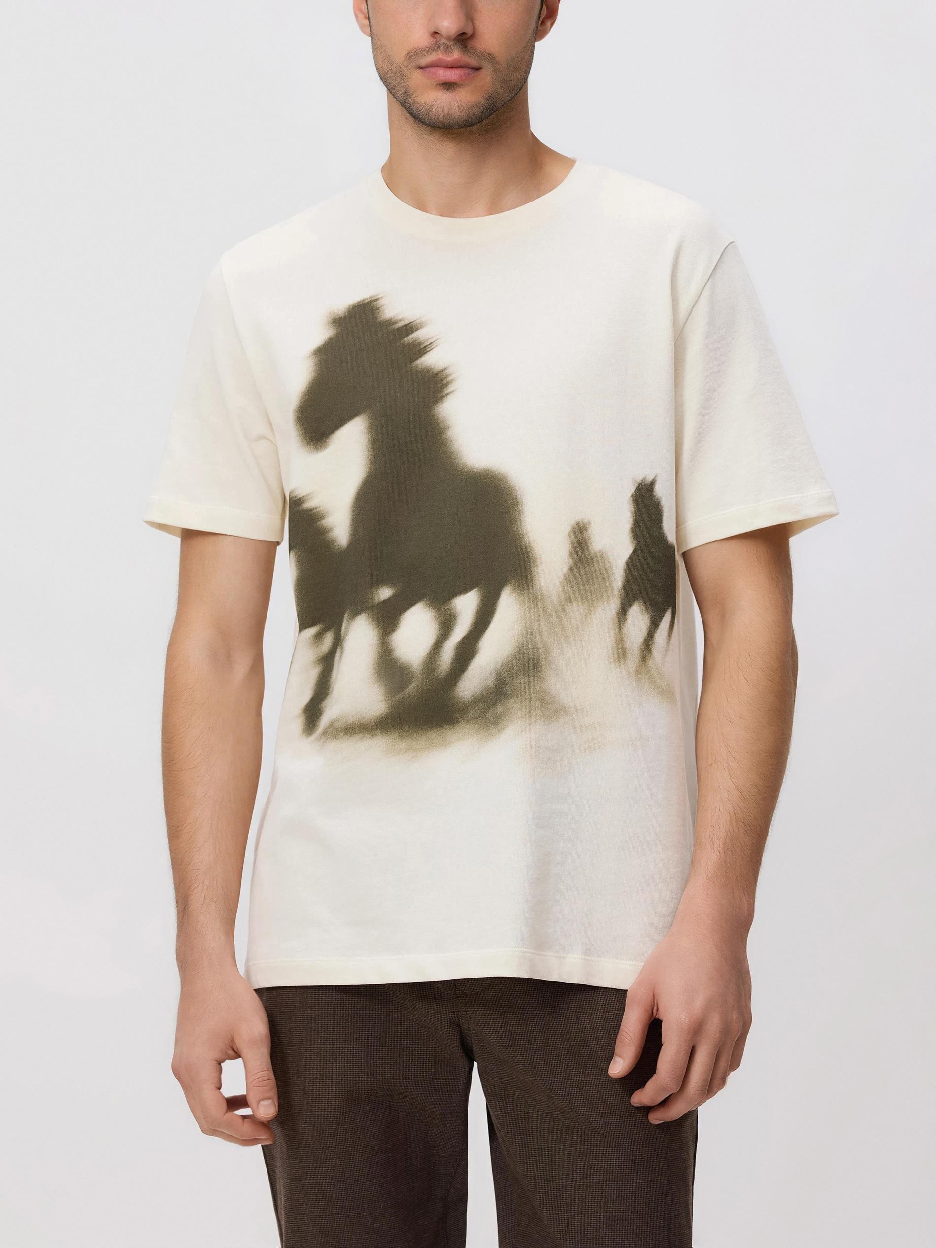 Beige Embroidered Cotton Shirt, Ivory, large image number 1