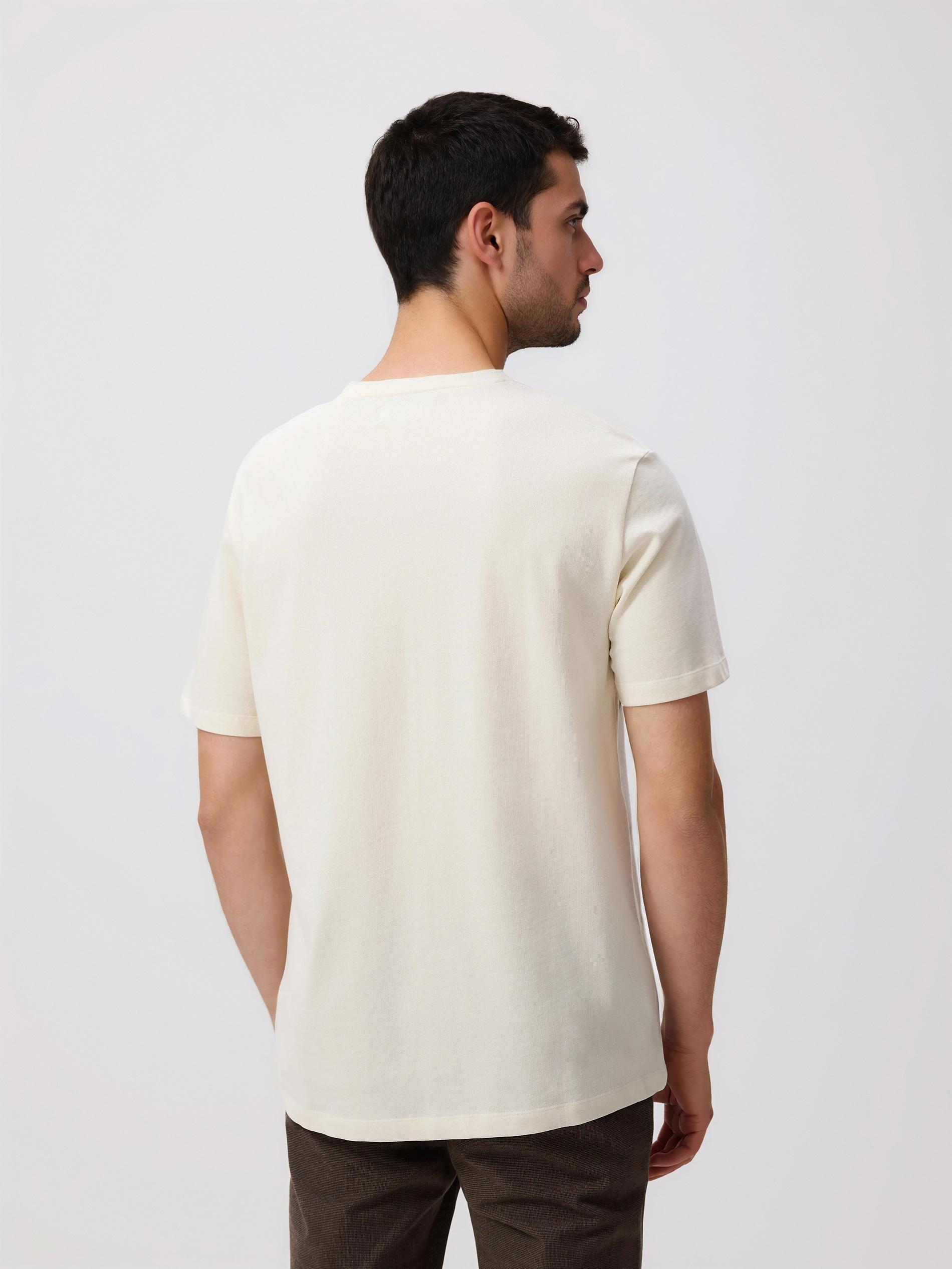 Beige Embroidered Cotton Shirt, Ivory, large image number 3