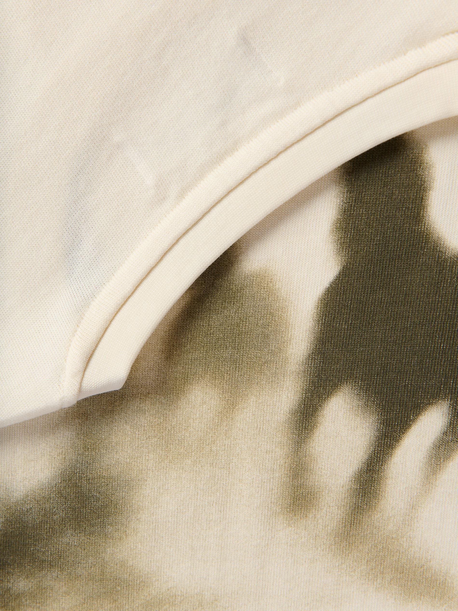 Beige Embroidered Cotton Shirt, Ivory, large image number 5