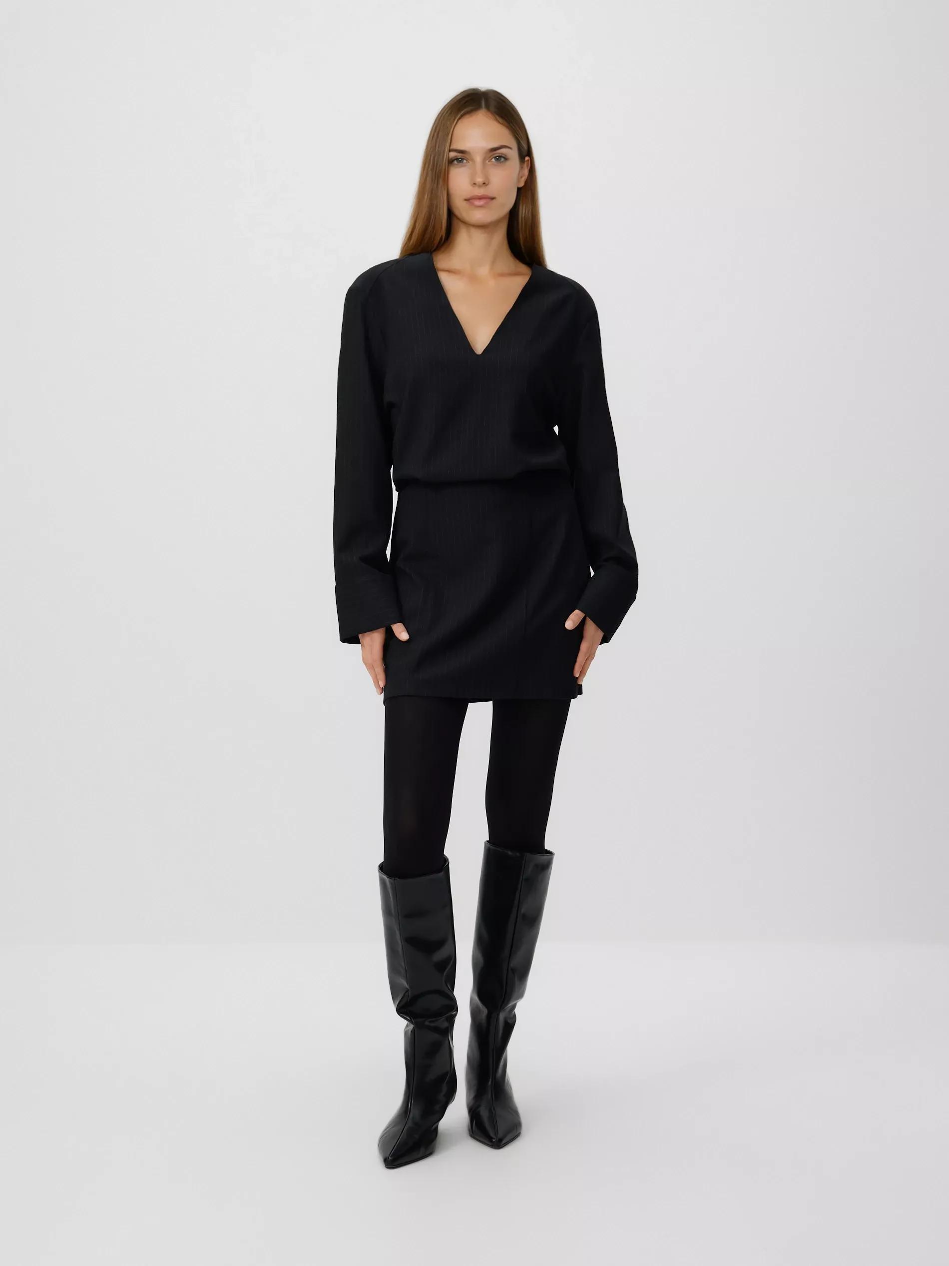 Multicolor Striped Mini Dress, Multicolor, large image number 2