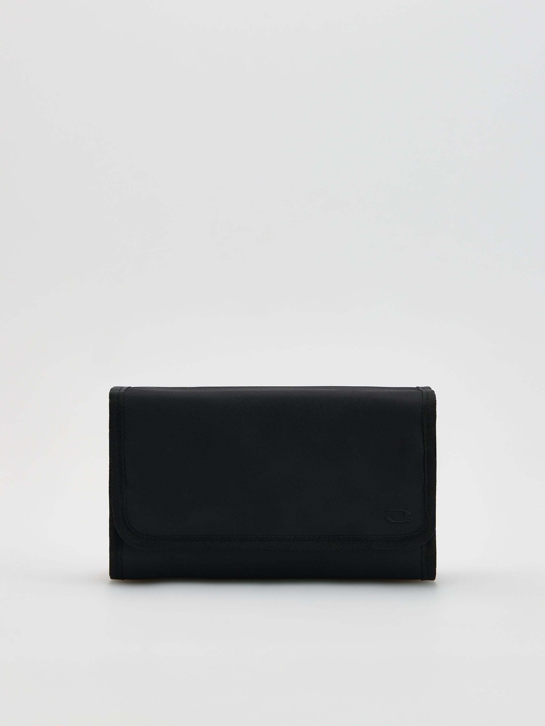 Black Trousers With Tie Waist Belt, Black, large image number 0