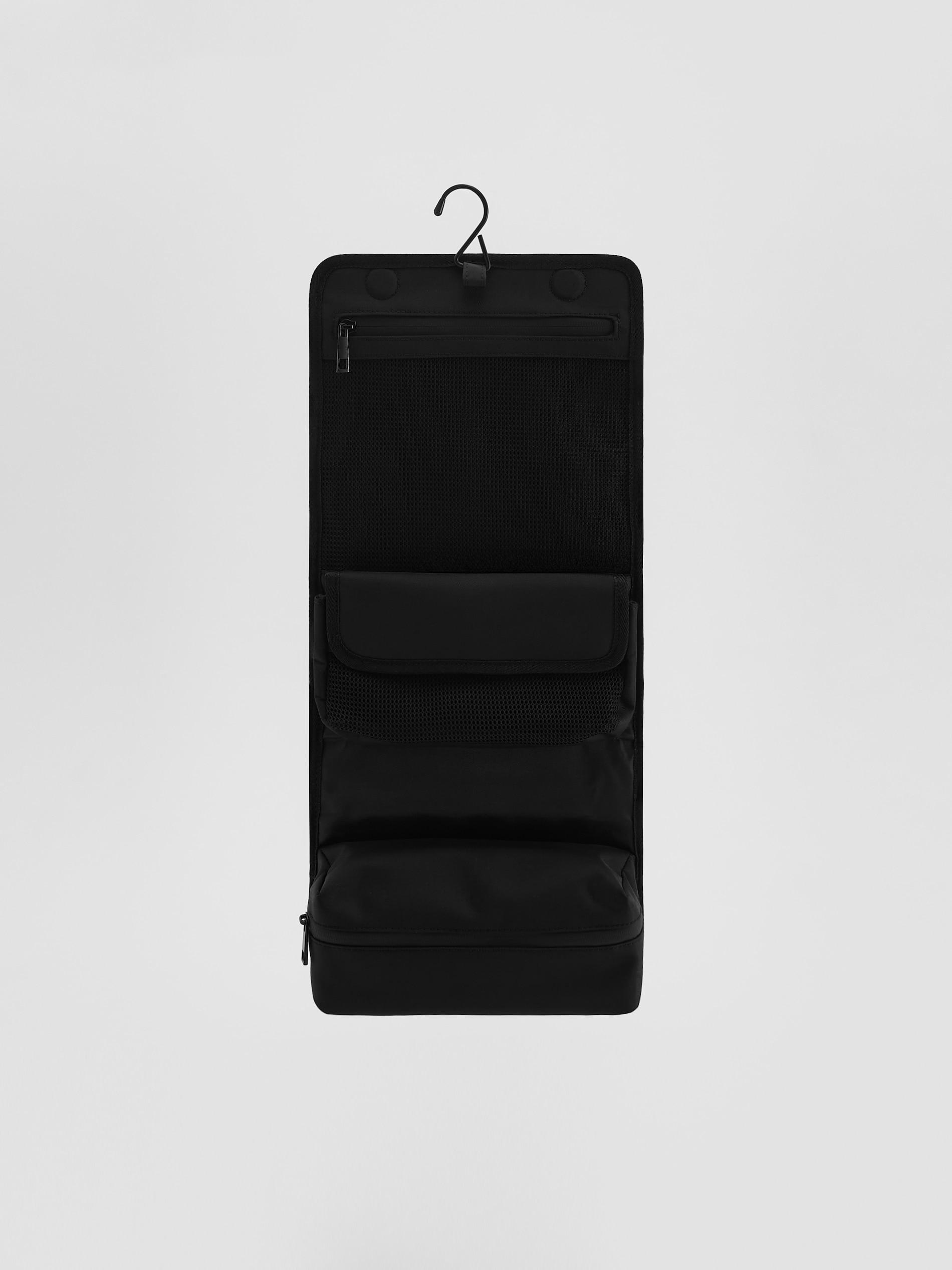 Black Trousers With Tie Waist Belt, Black, large image number 1