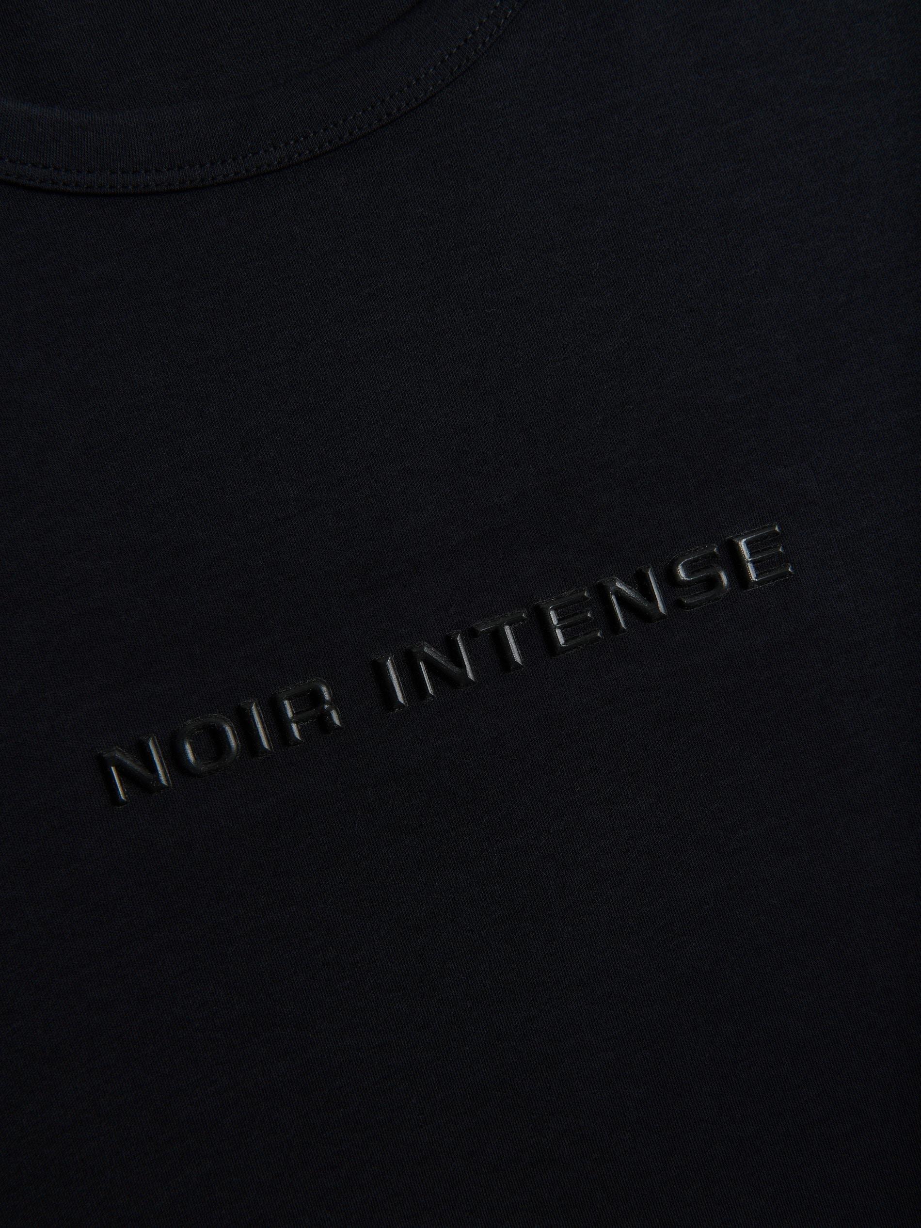 Black Slim Fit T-Shirt With Print, Black, large image number 5