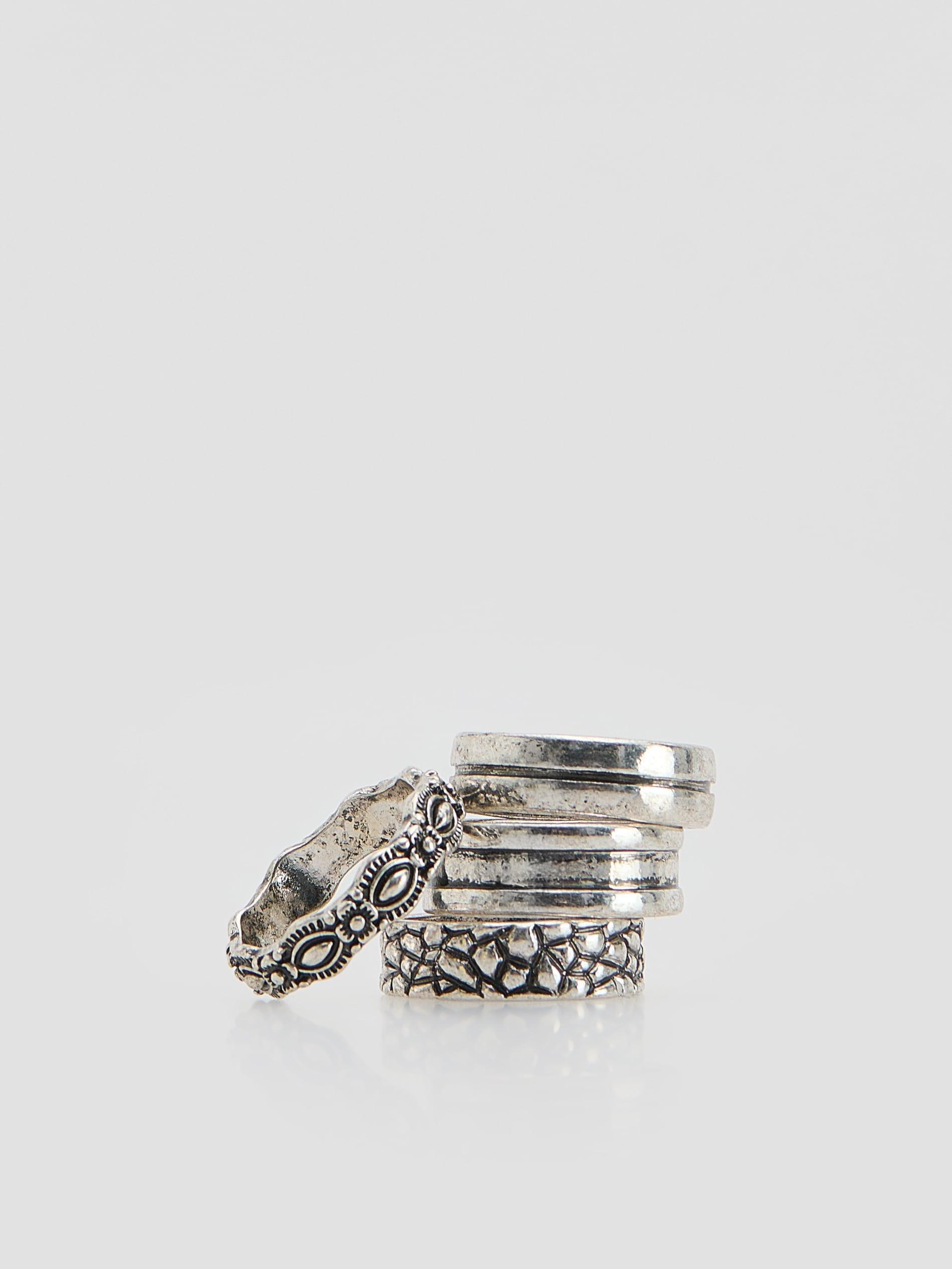 Silver Rings Set, Silver, large image number 1