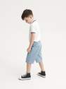 Reserved - Blue Cotton Shorts With Pockets, Kids Boys