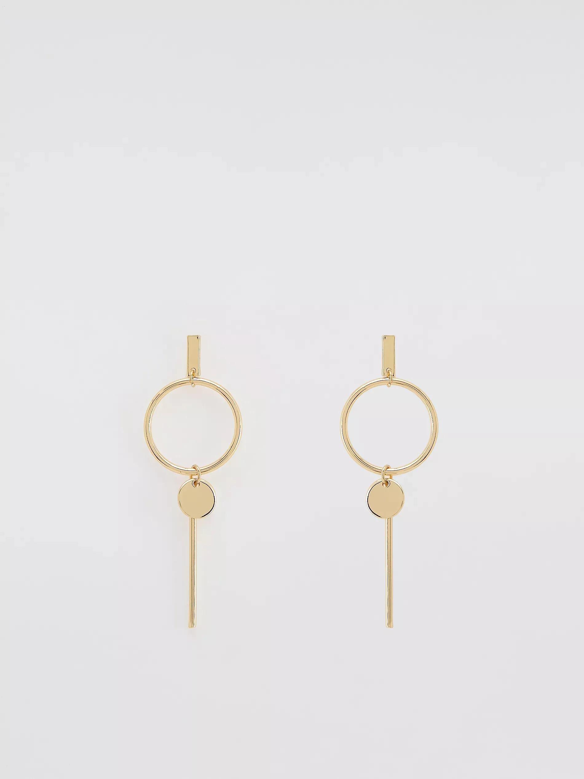 Gold Earrings, Golden, large image number 0