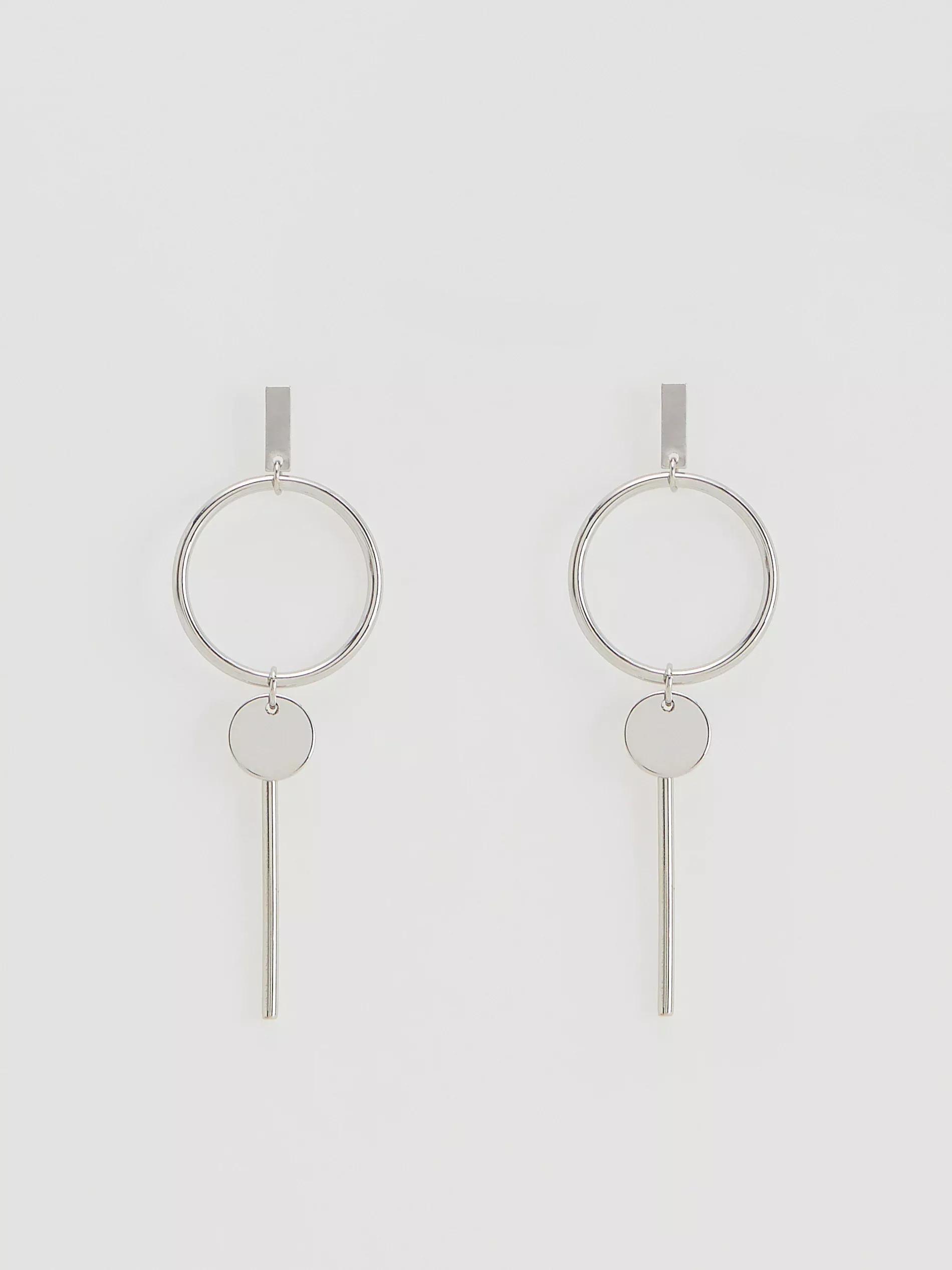 Silver Earrings, Silver, large image number 0