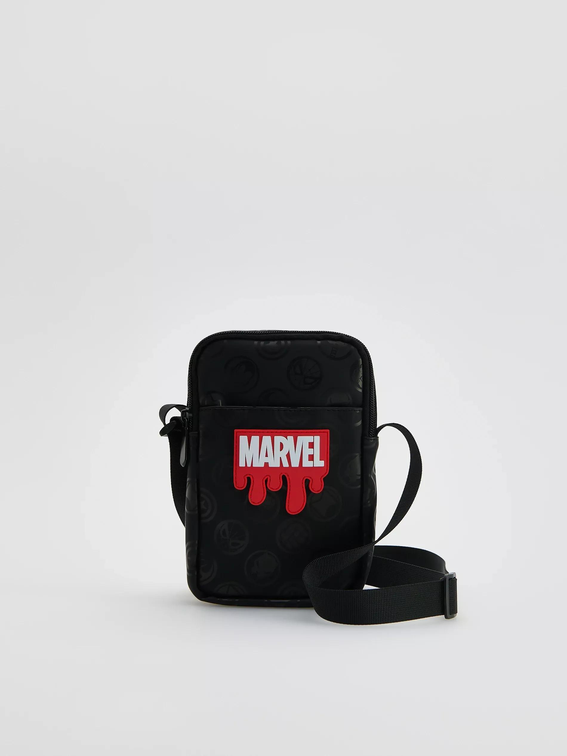 Black Marvel Bum Bag, Black, large image number 0
