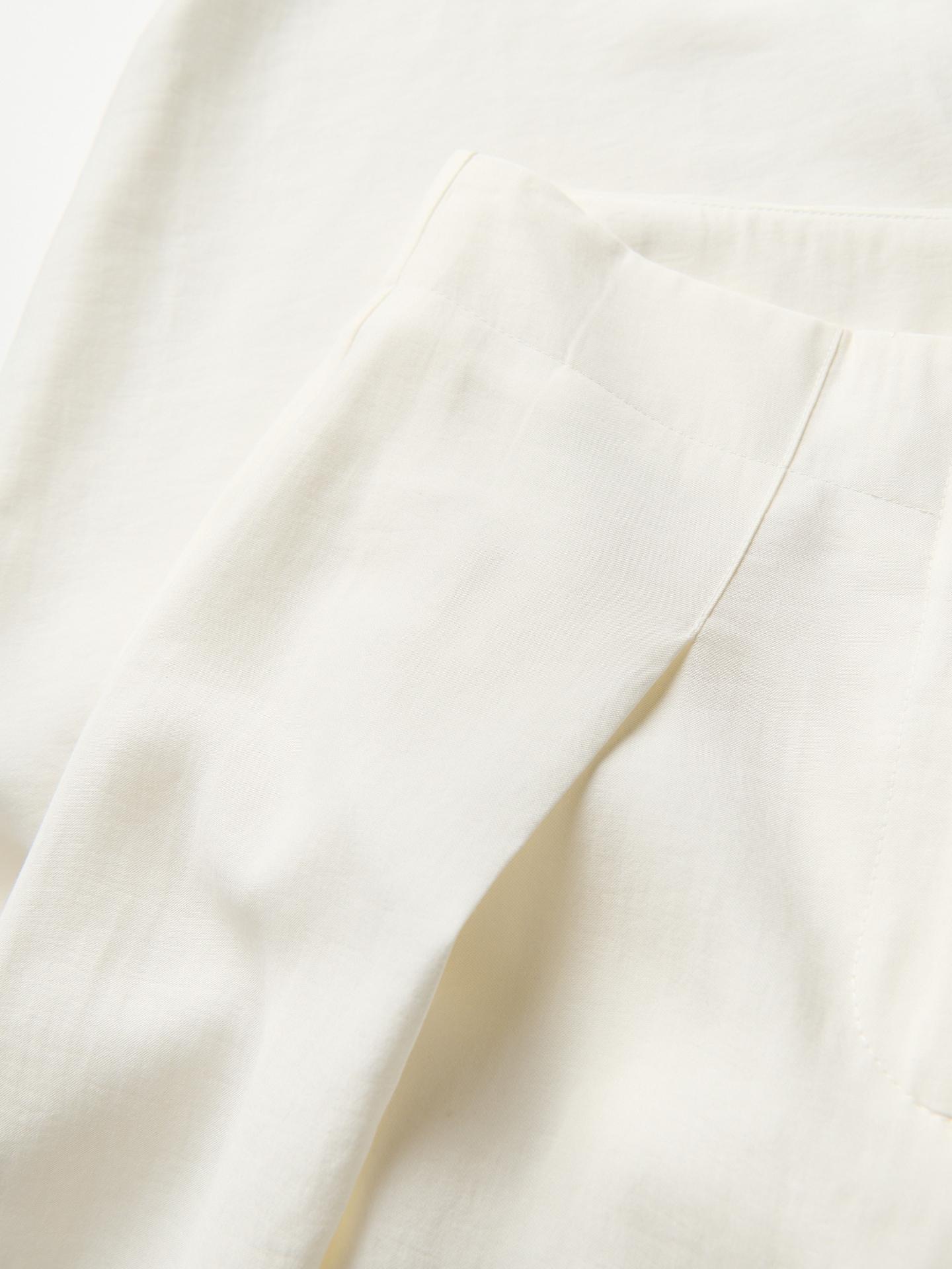 Cream Barrel Trousers With Modal, Ivory, large image number 5