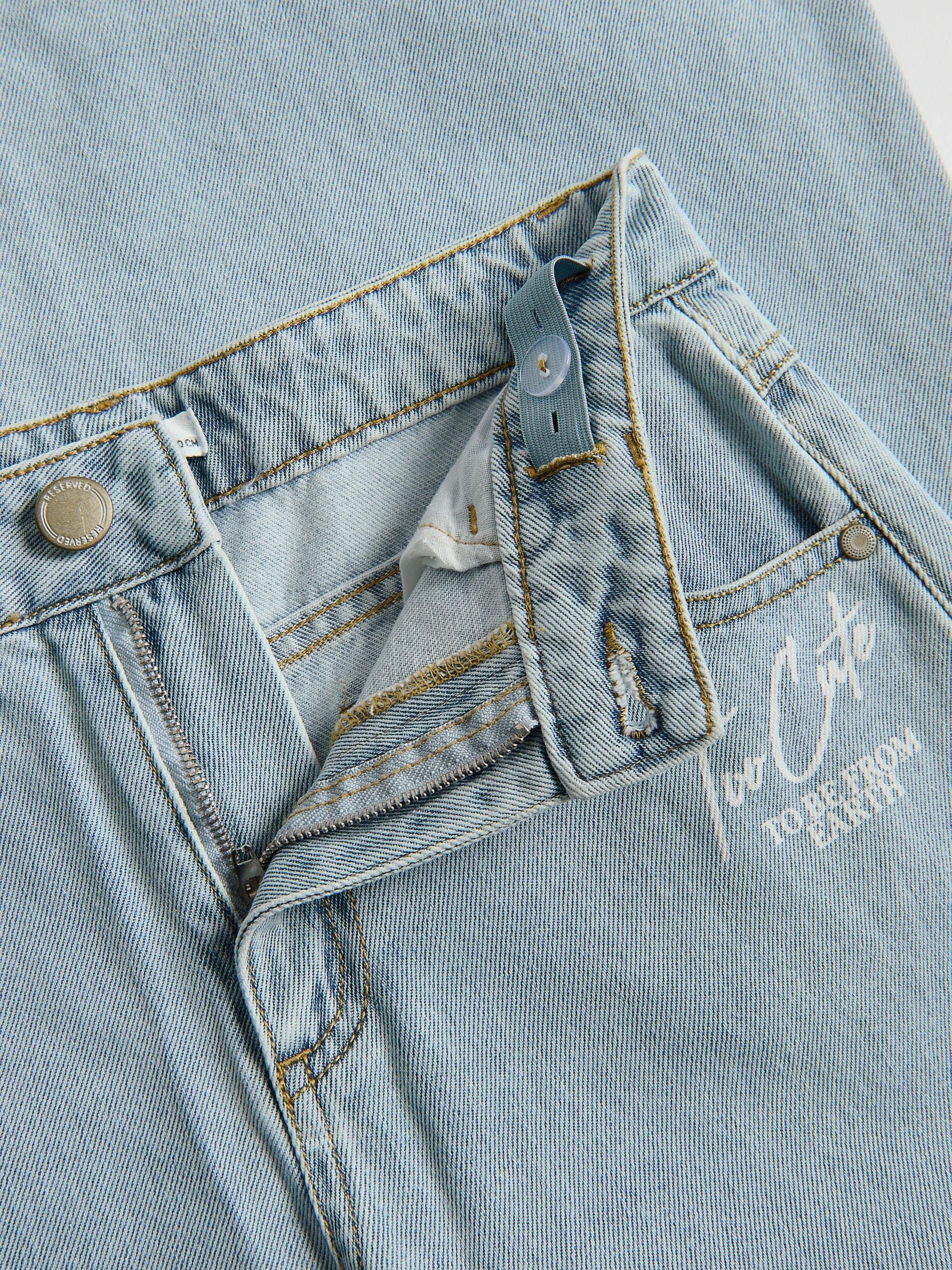 Blue Baggy Jeans, Blue, large image number 1