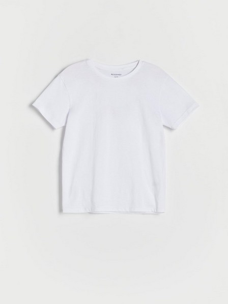 Reserved - White Basic Plain T-Shirt, Kids Boys
