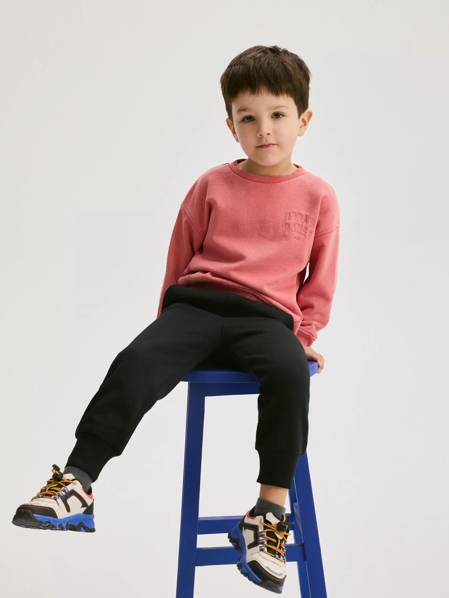 Pink Jogging Top, Kids Boy, Orange, large image number 0