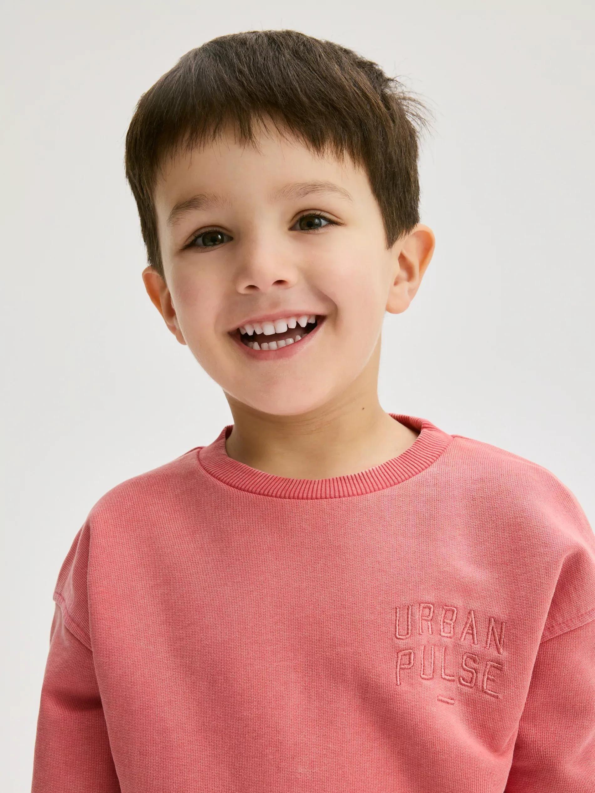 Pink Jogging Top, Kids Boy, Orange, large image number 4
