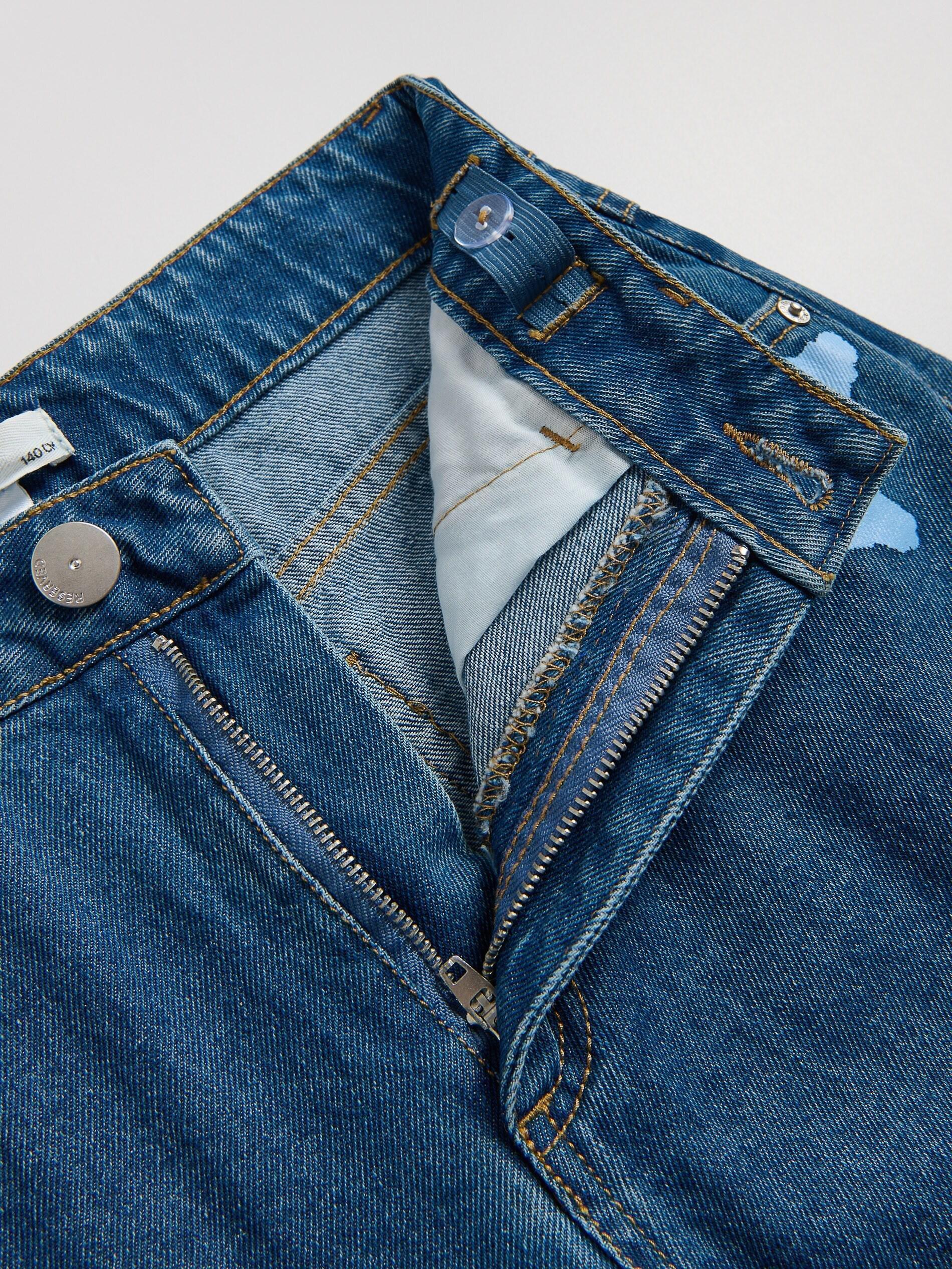 Blue Jeans Lilo & Stitch Super Wide-Leg Jeans, Kids Girls, Blue, large image number 3