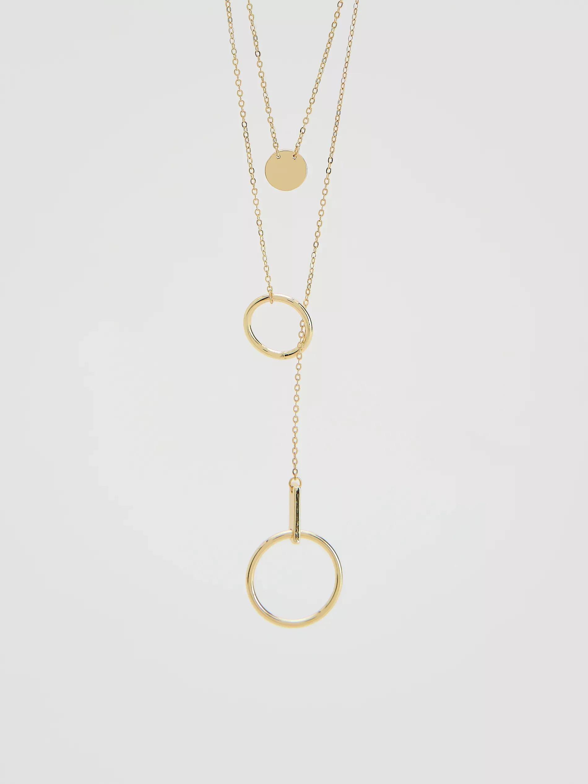 Gold Necklace, Golden, large image number 0