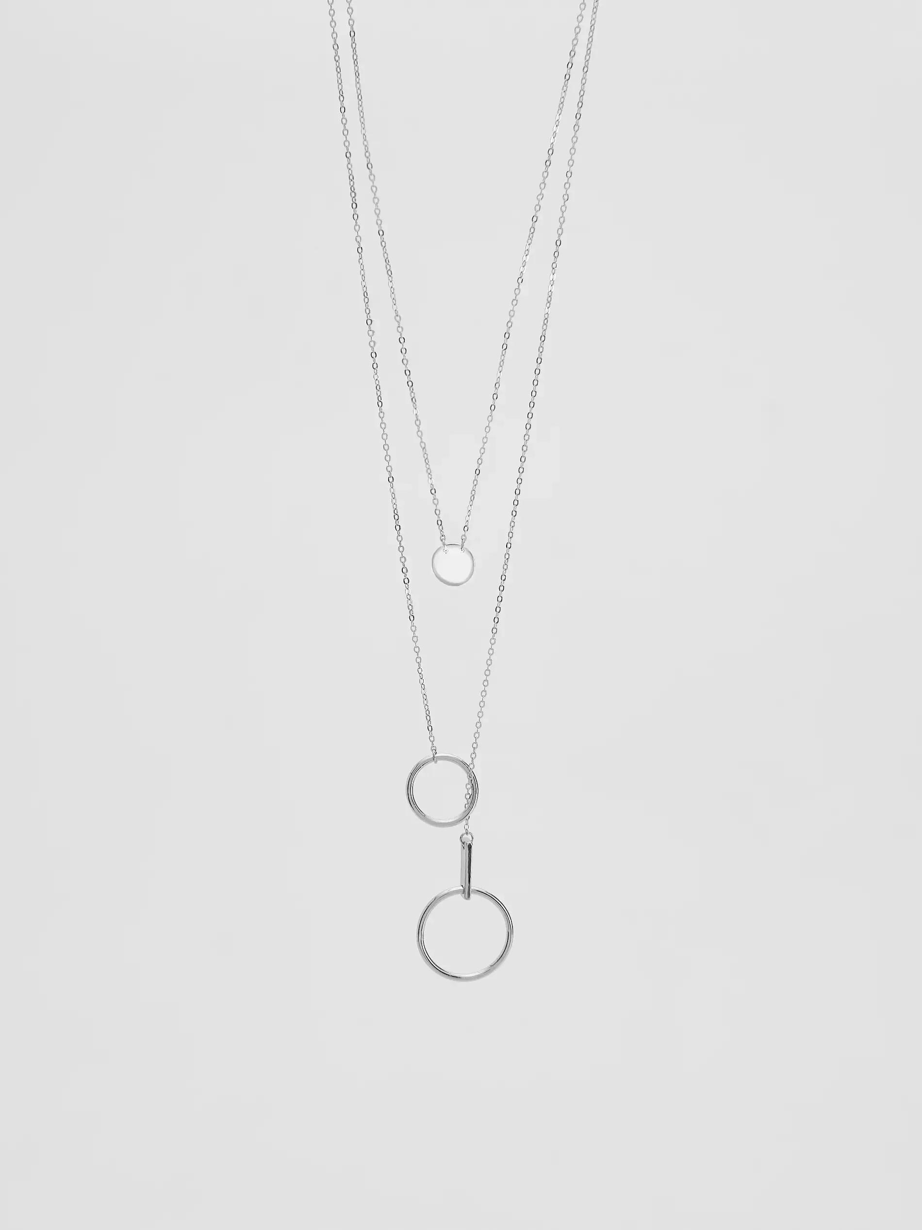 Silver Necklace, Silver, large image number 0