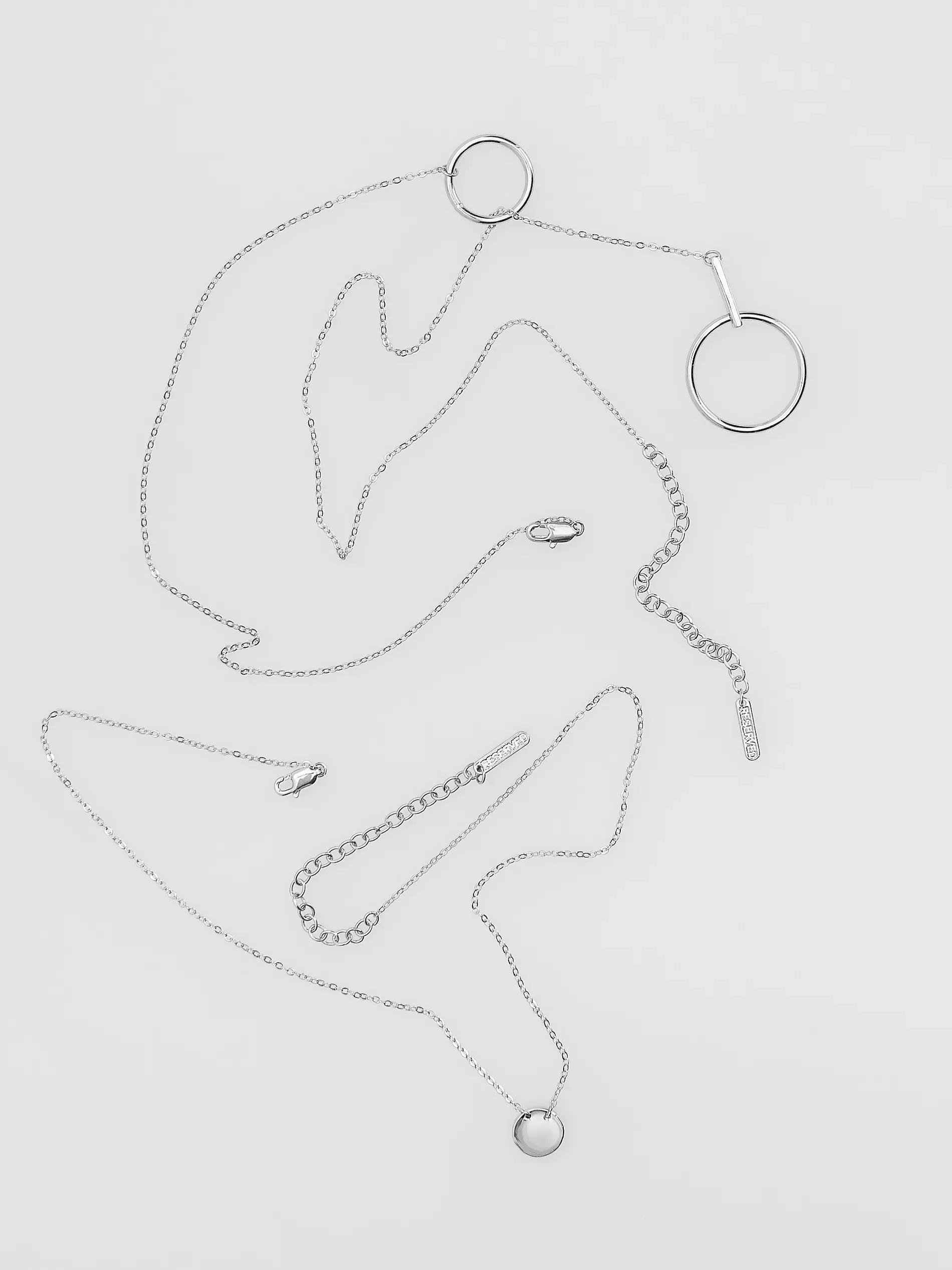 Silver Necklace, Silver, large image number 1