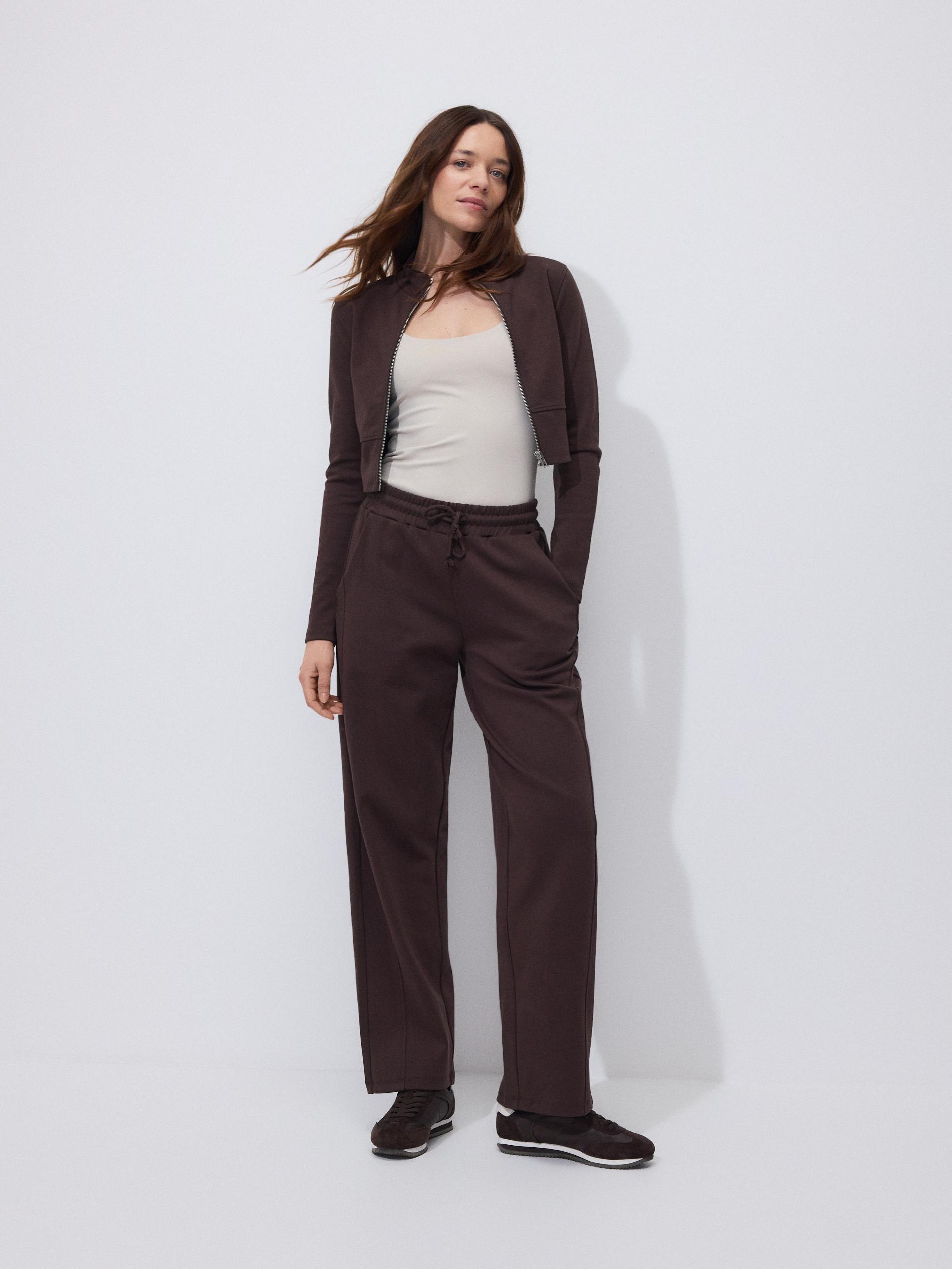 Beige Plain Spaghetti Strap Top, Beige, large image number 2