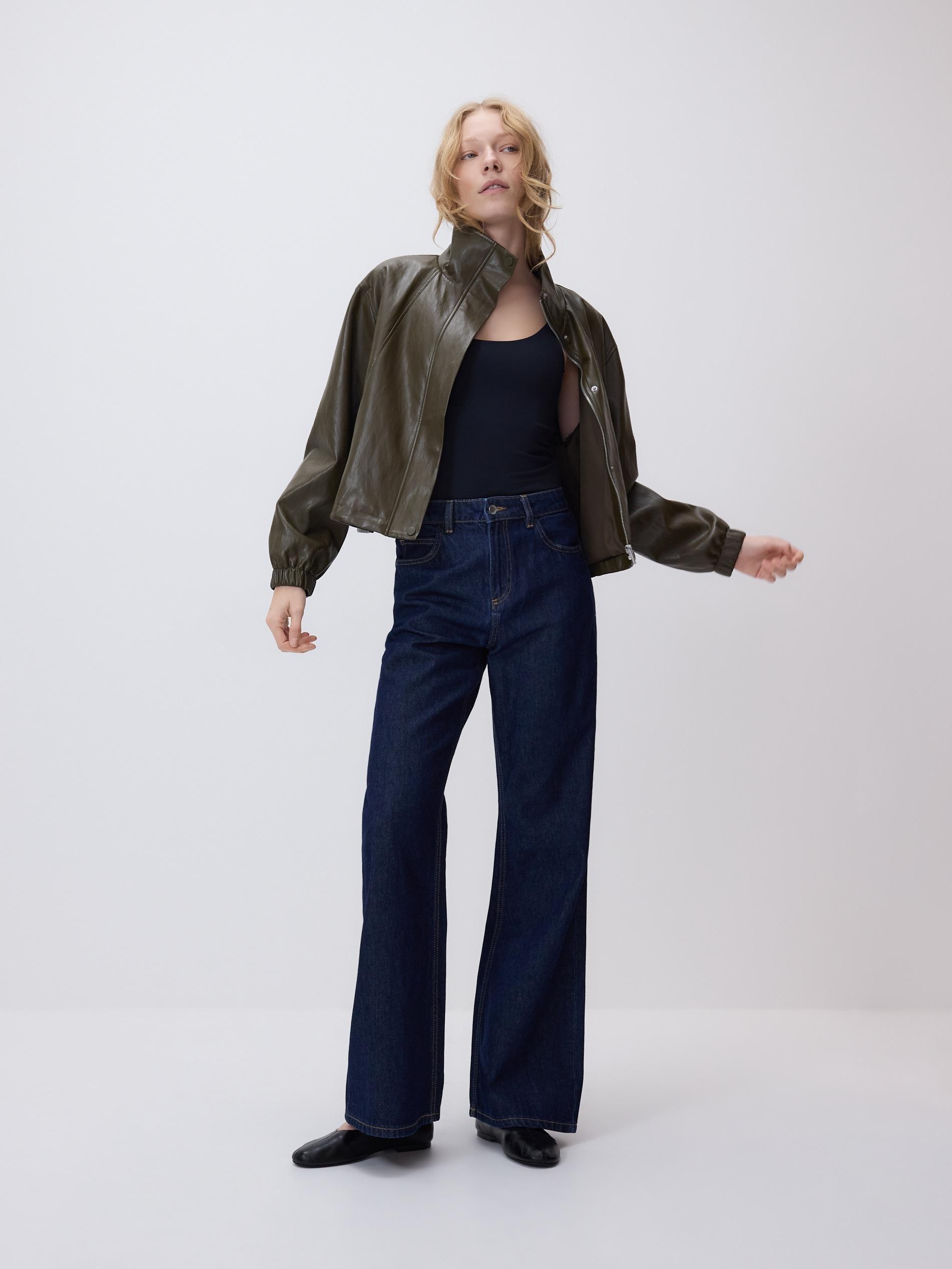 Navy Shirt With Puffy Sleeves, Black, large image number 0