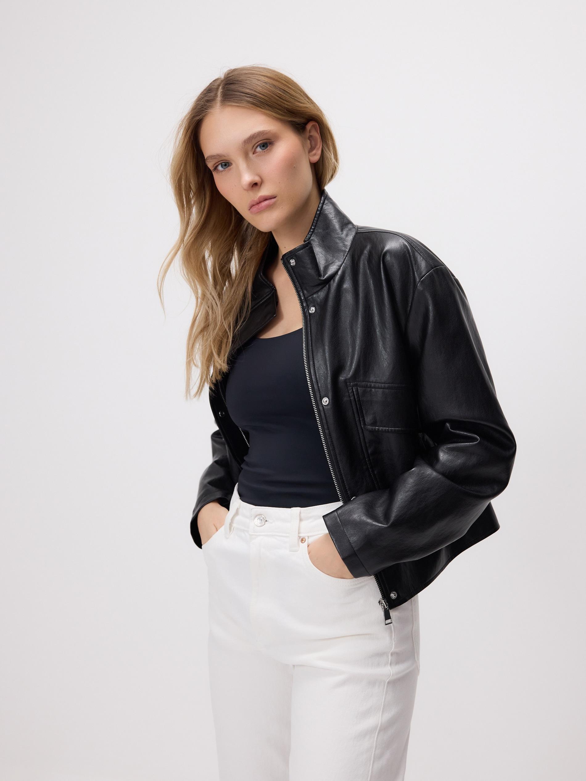 Navy Shirt With Puffy Sleeves, Black, large image number 3