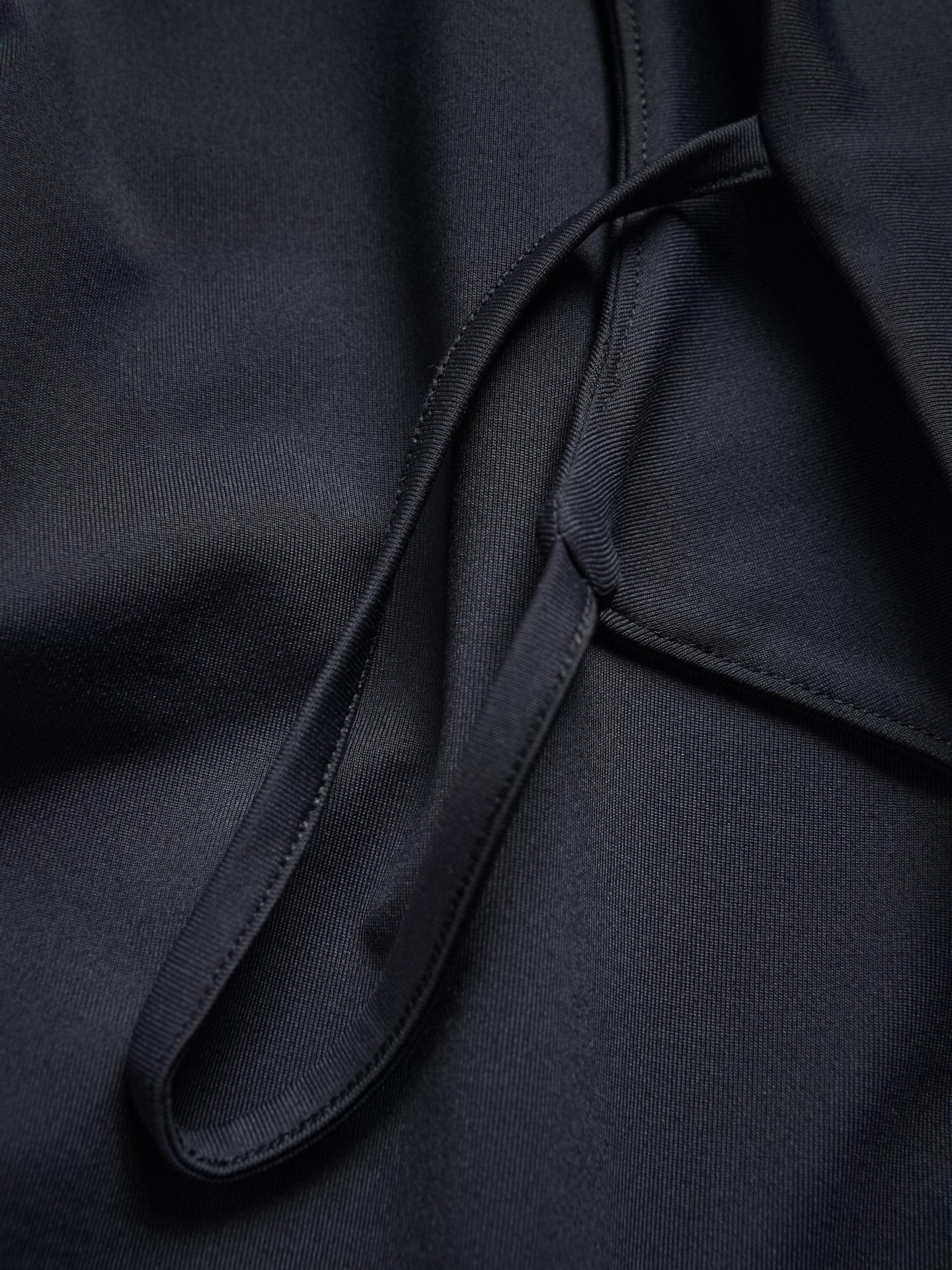 Navy Shirt With Puffy Sleeves, Black, large image number 9