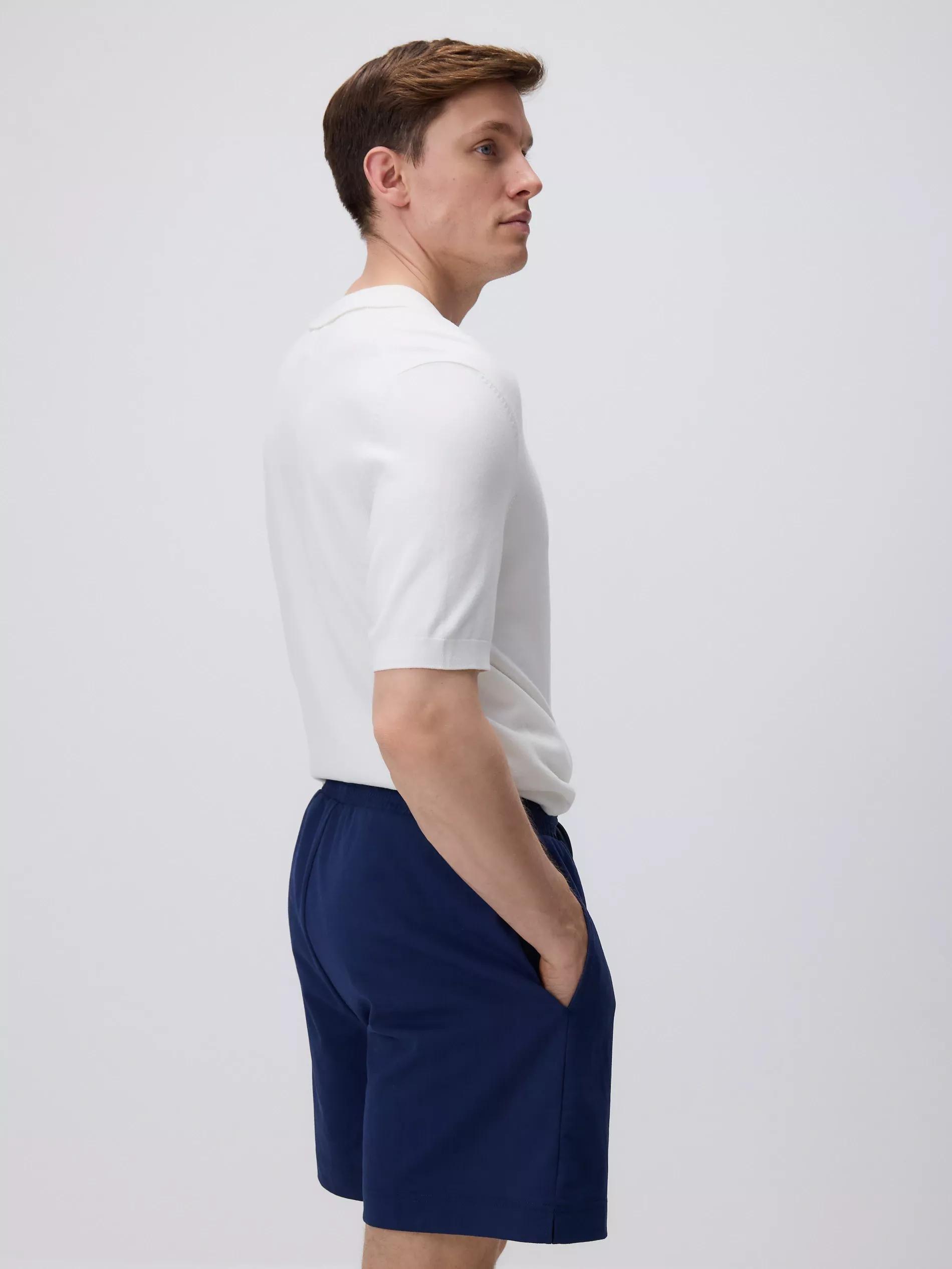 BLUE Comfort shorts with tie, , large image number 3