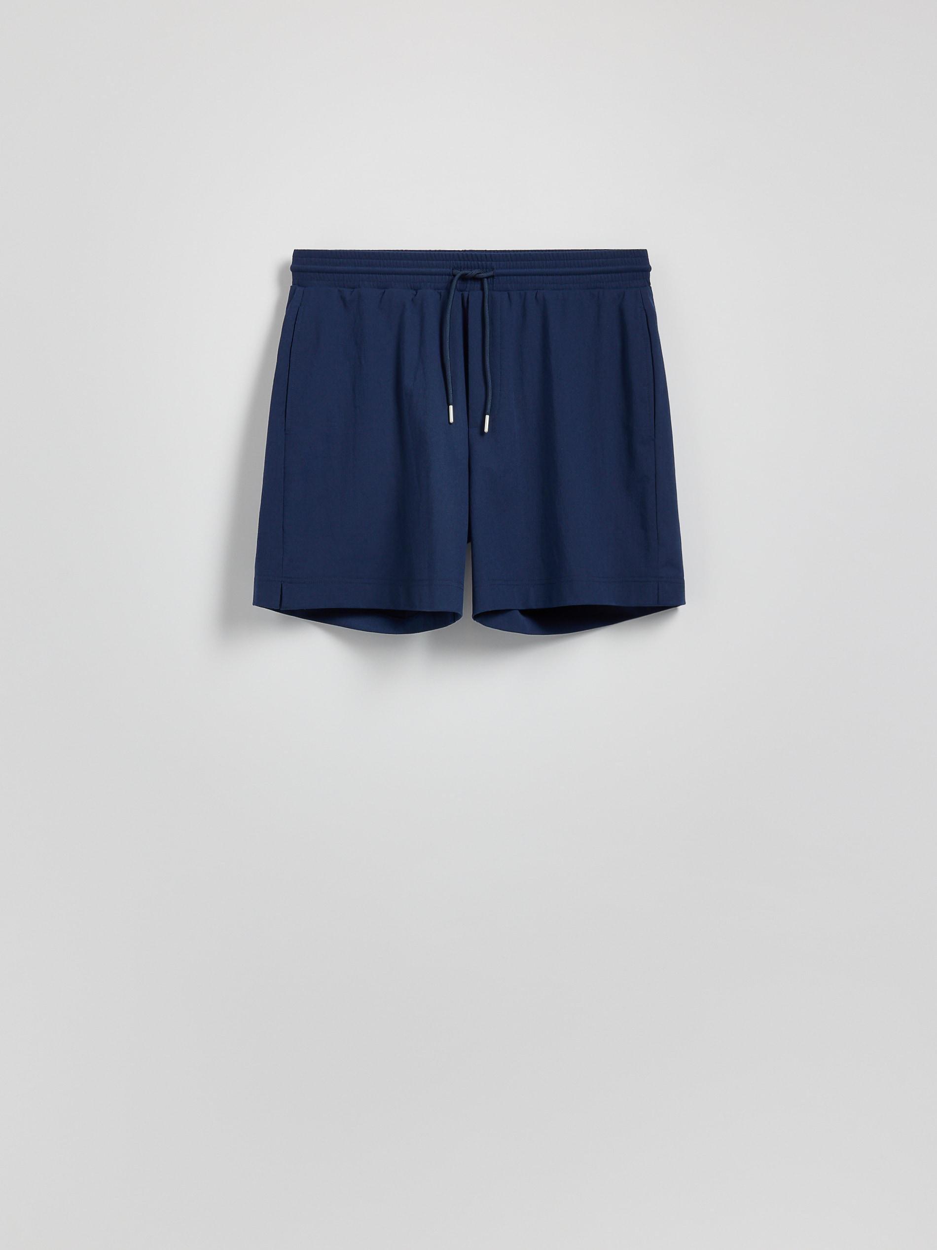BLUE Comfort shorts with tie, , large image number 4