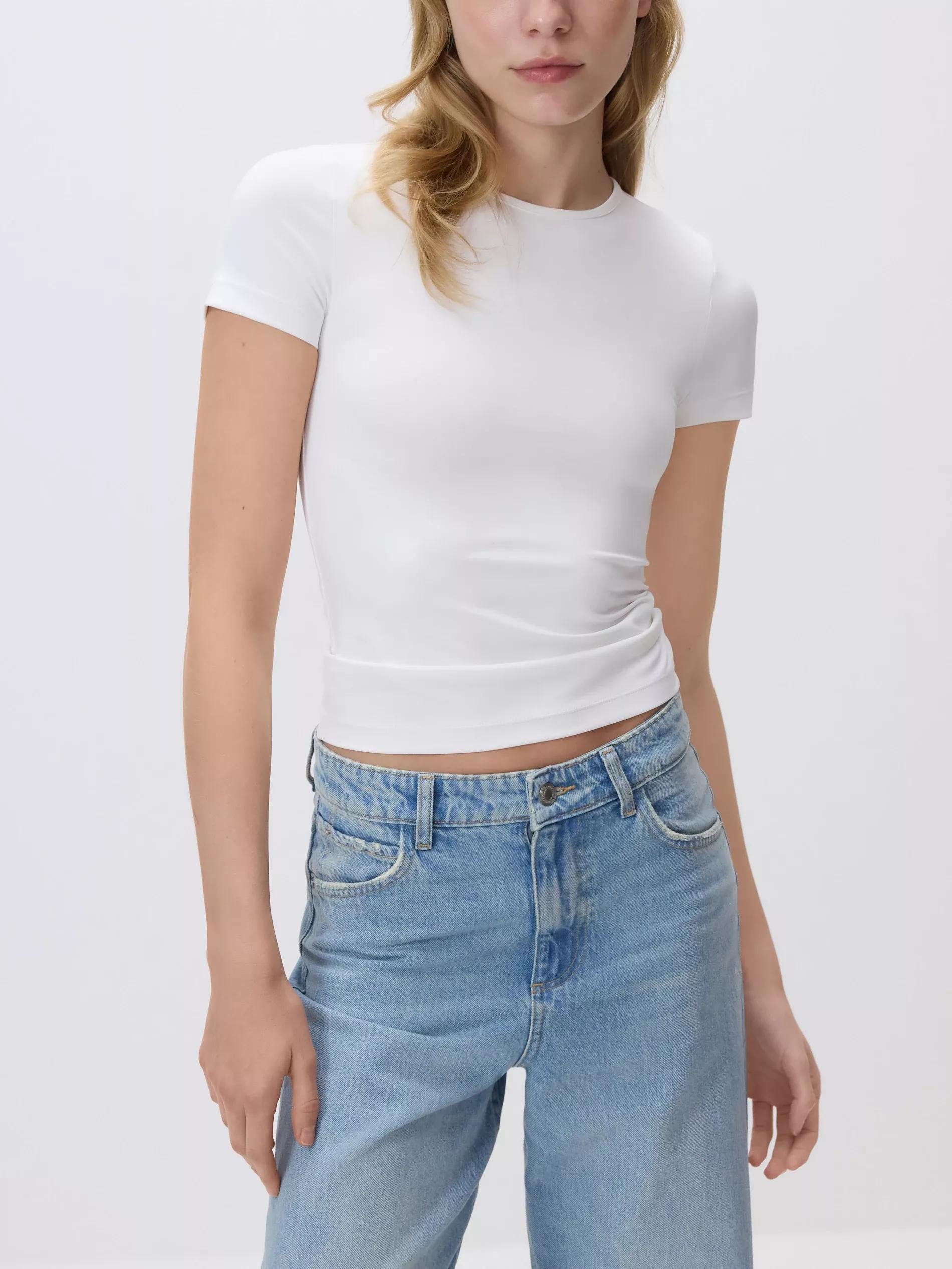 White Plain T-Shirt, White, large image number 1
