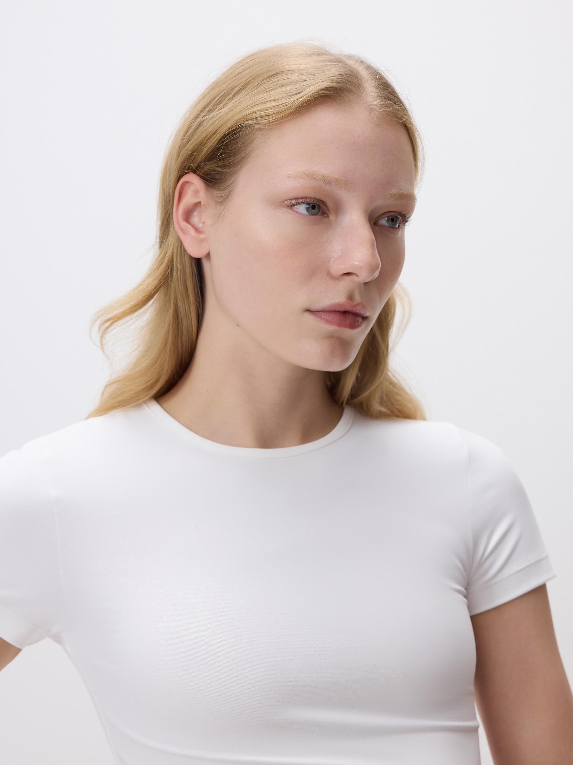 White Plain T-Shirt, White, large image number 2