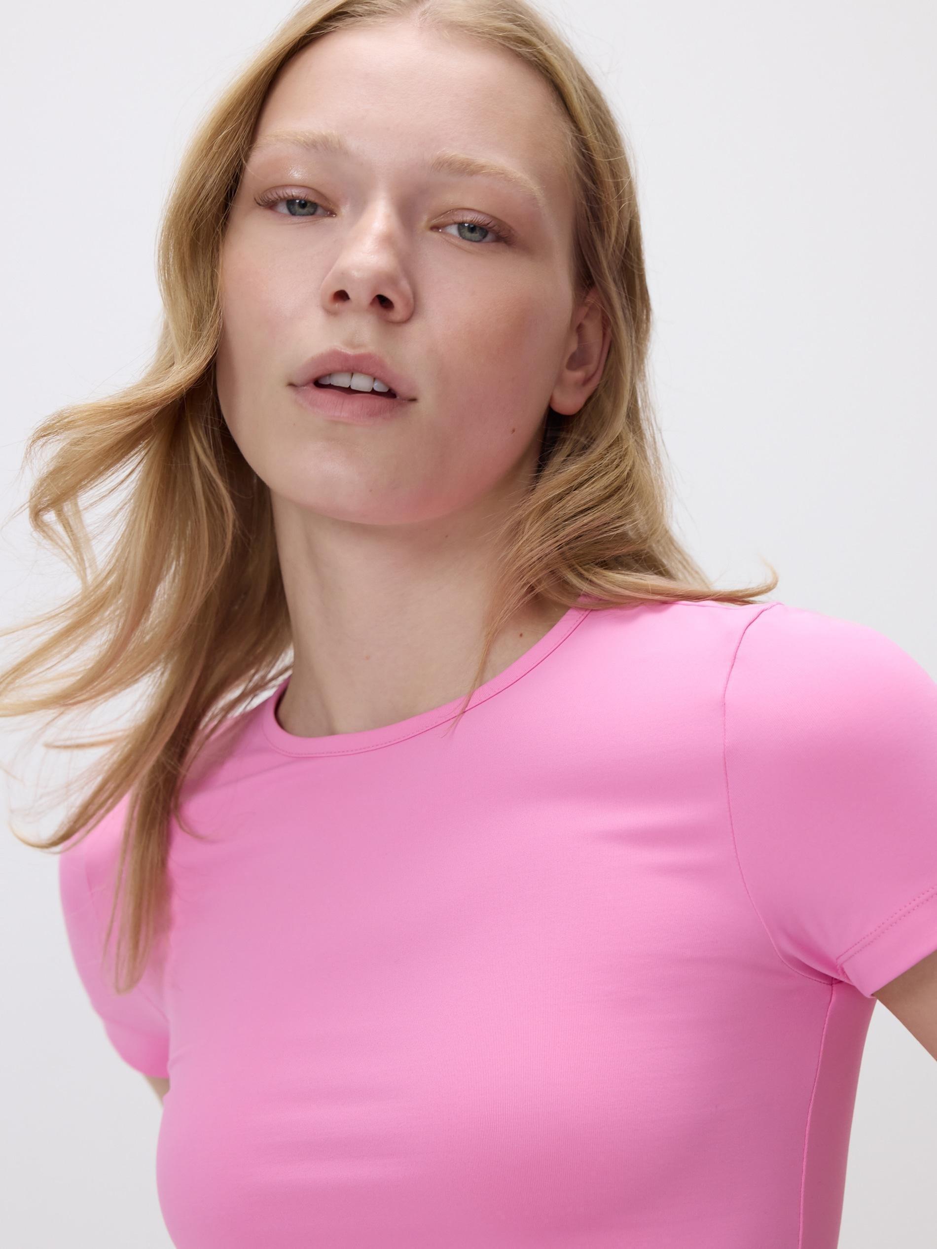 Pink Plain T-Shirt, Pink, large image number 0