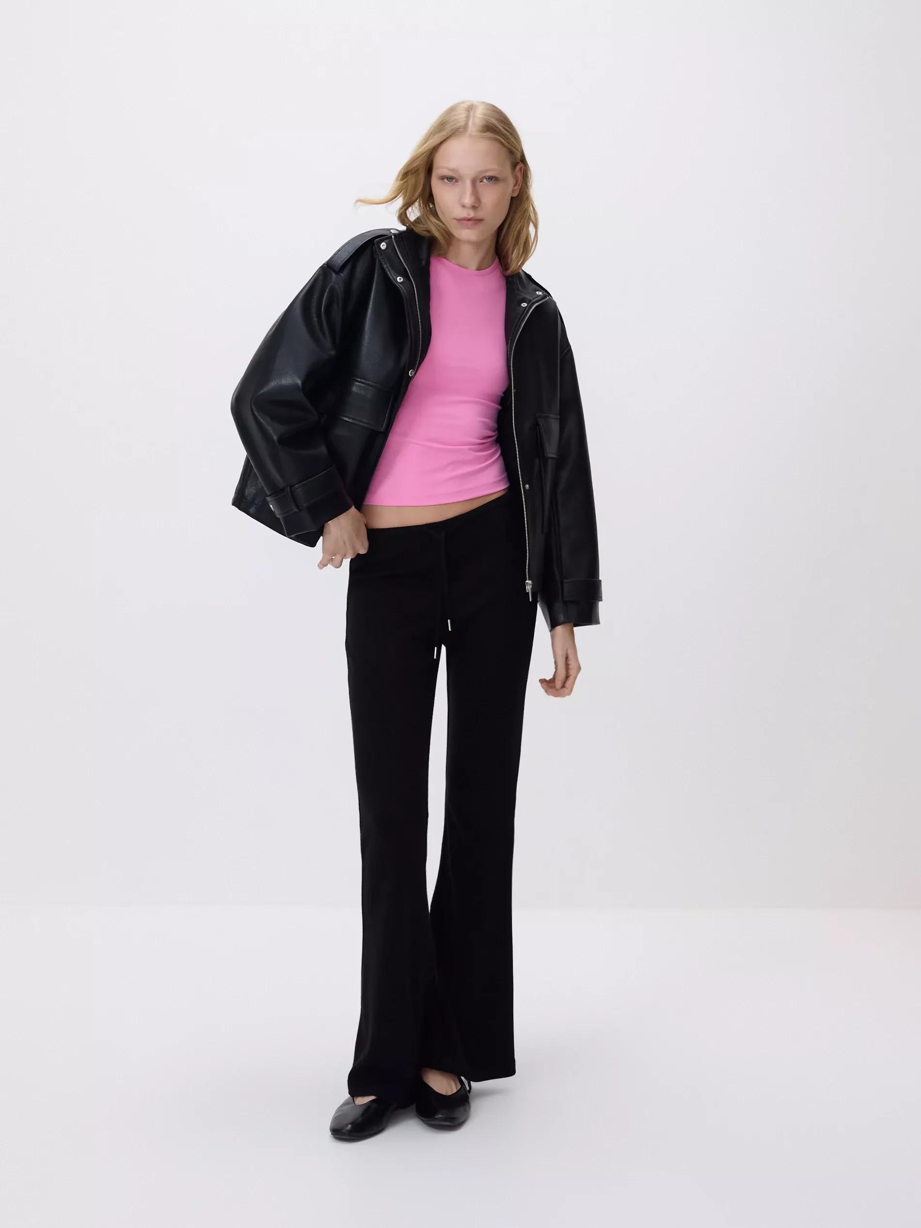 Pink Plain T-Shirt, Pink, medium