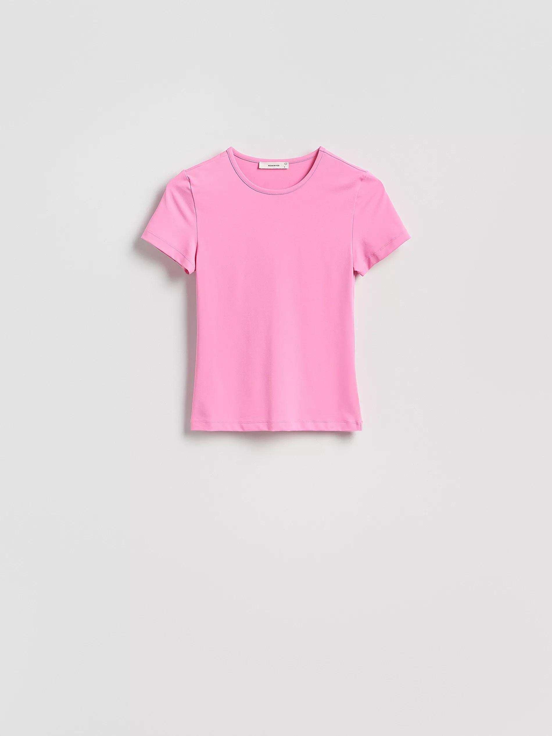 Pink Plain T-Shirt, Pink, large image number 4