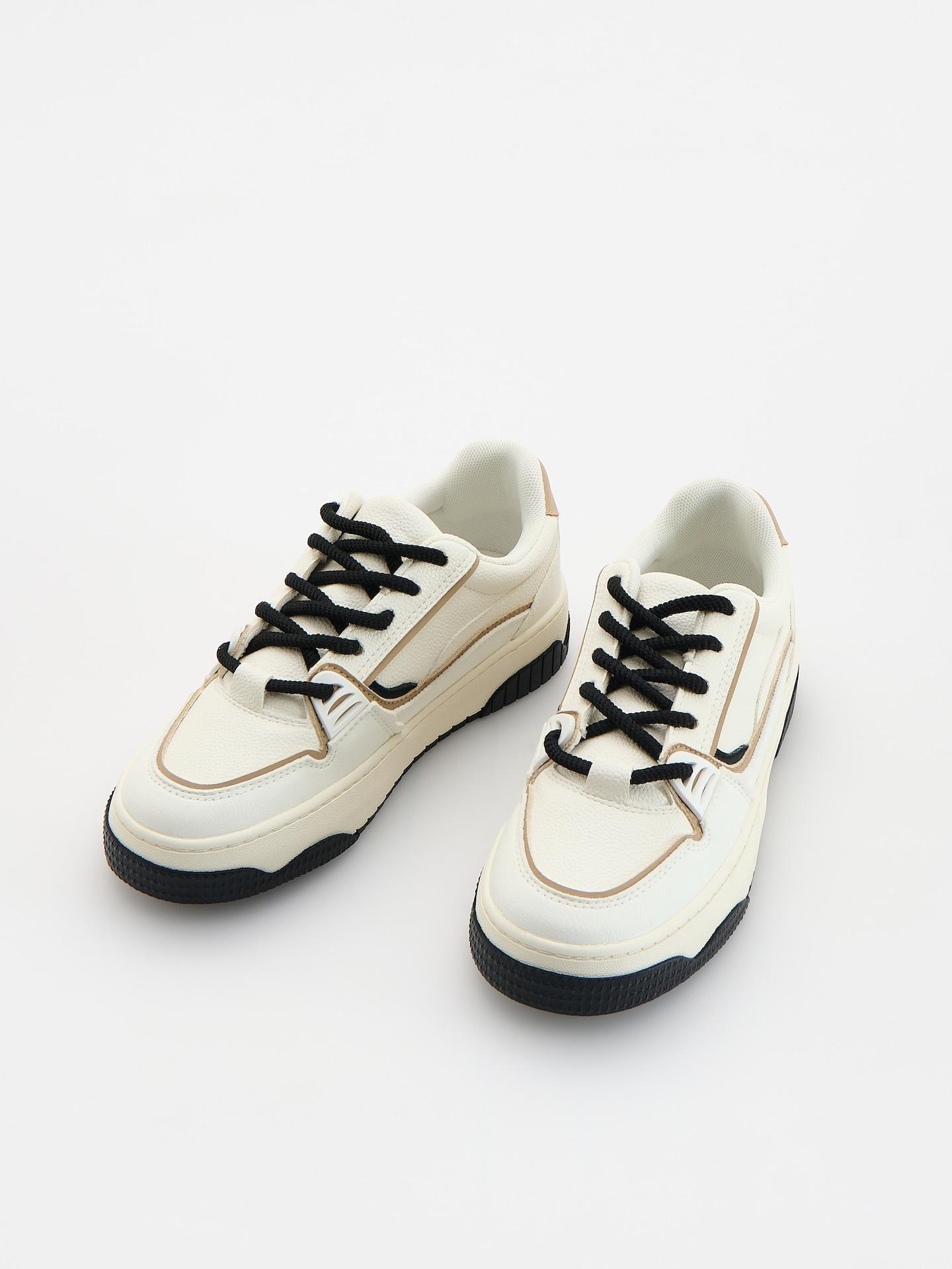 Beige Classic Trainers, Ivory, medium