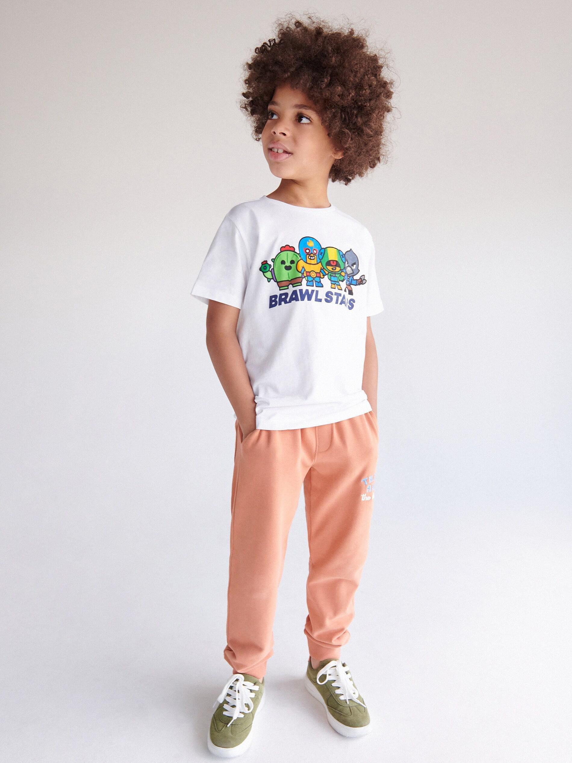 Brown Sweat Joggers, Kids Boys, , large image number 0