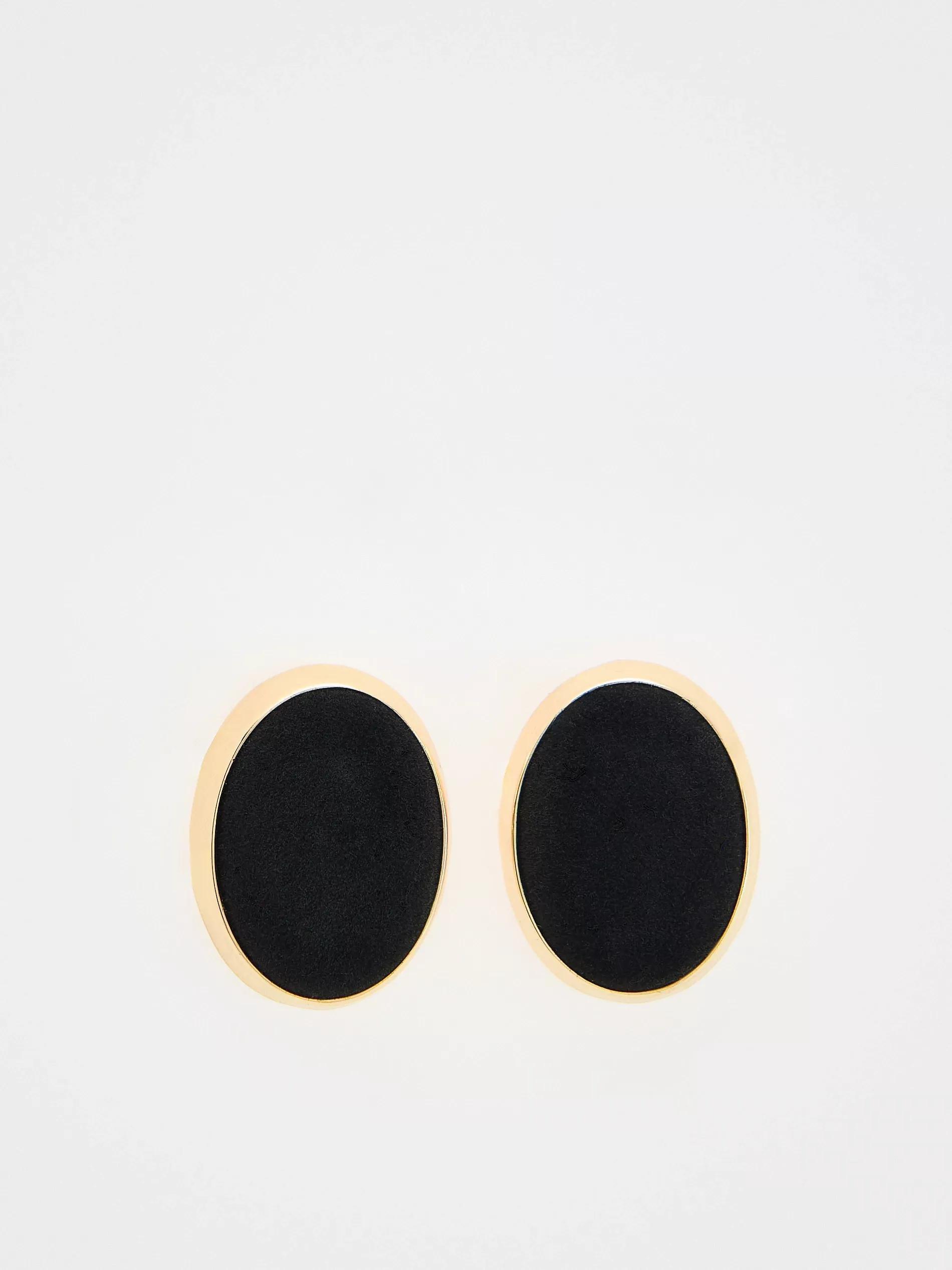 BLACK Stud earrings, Black, large image number 1