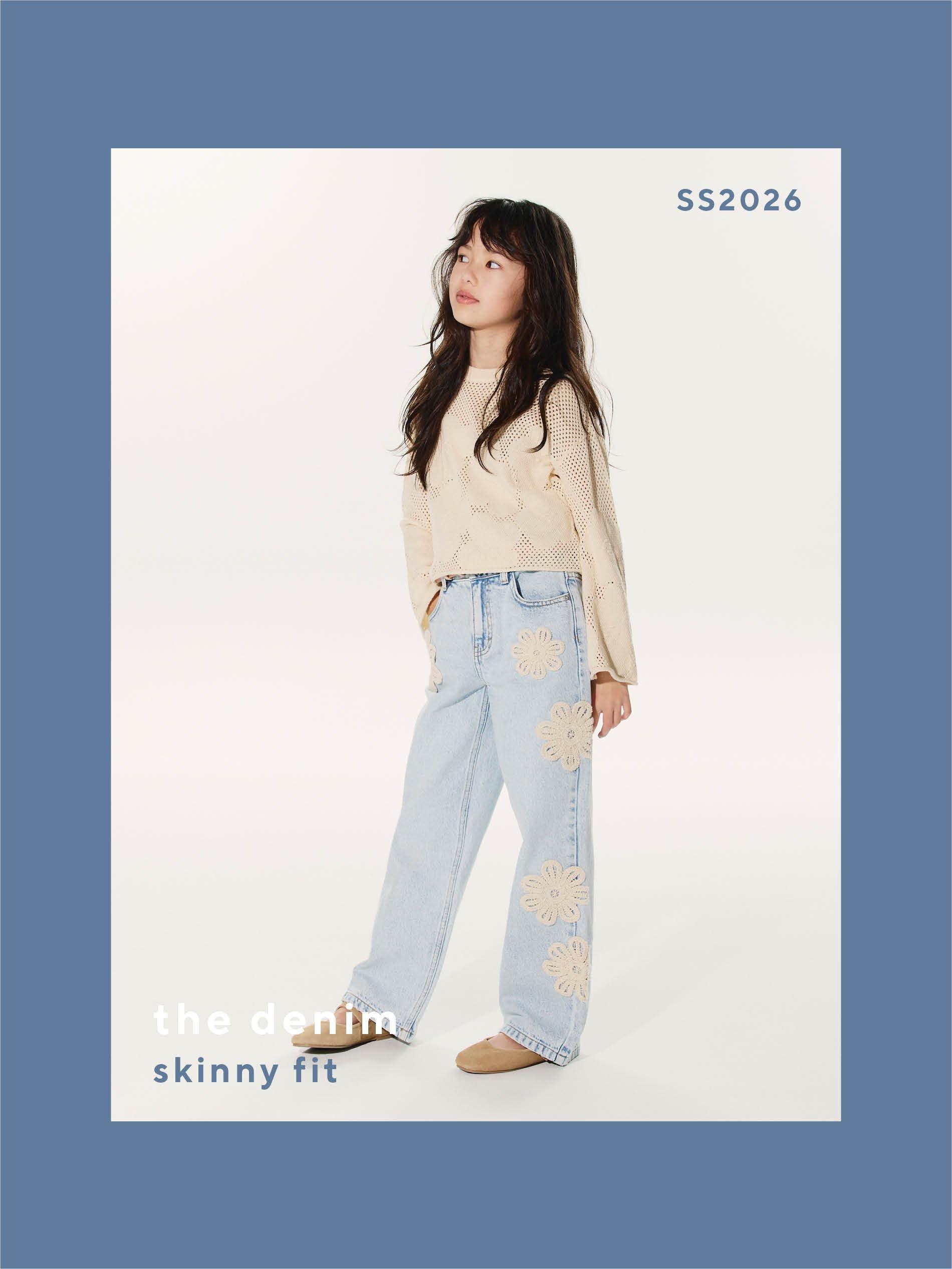 Blue Straight Jeans With Applications, Blue, large image number 3