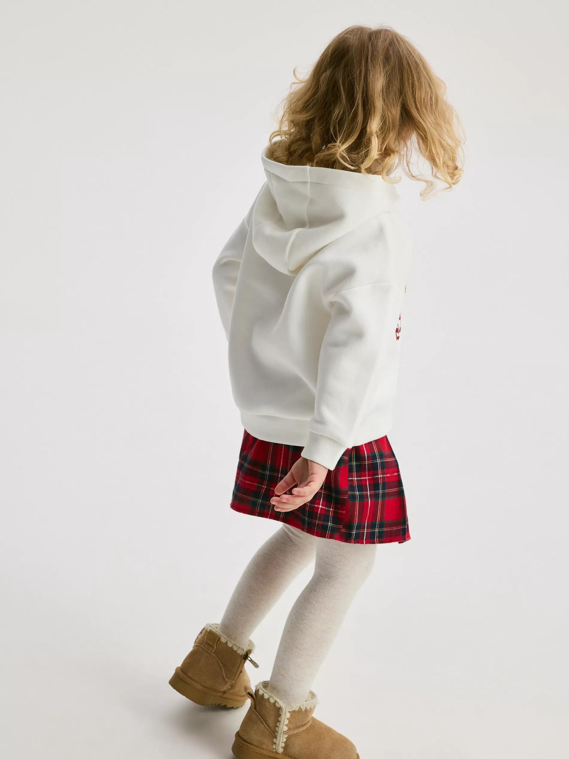 Cream Jogging Top, Kids Unisex, Ivory, large image number 1