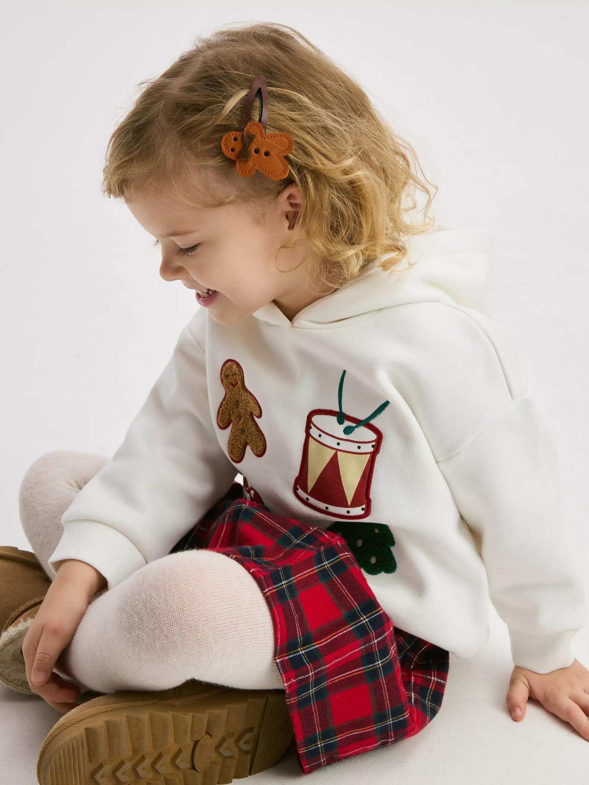 Cream Jogging Top, Kids Unisex, Ivory, large image number 4