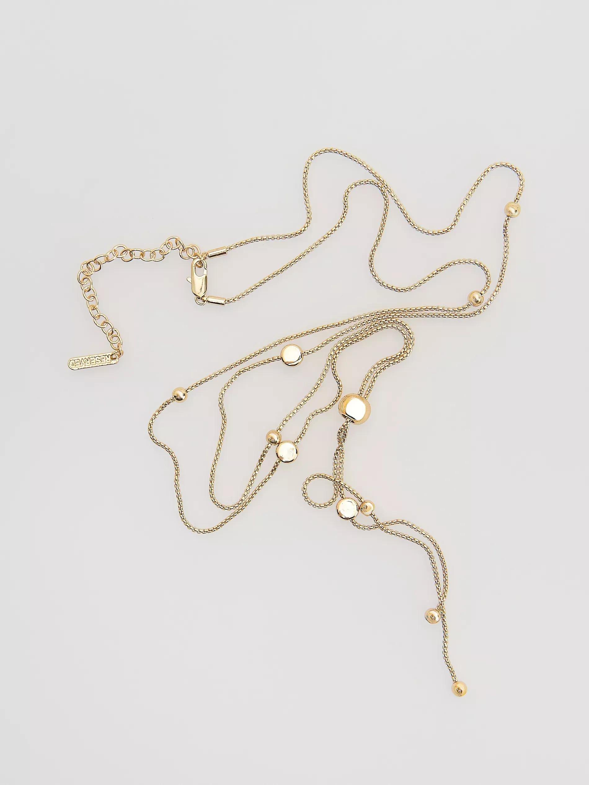 GOLDEN Necklace with pendant, Golden, large image number 1