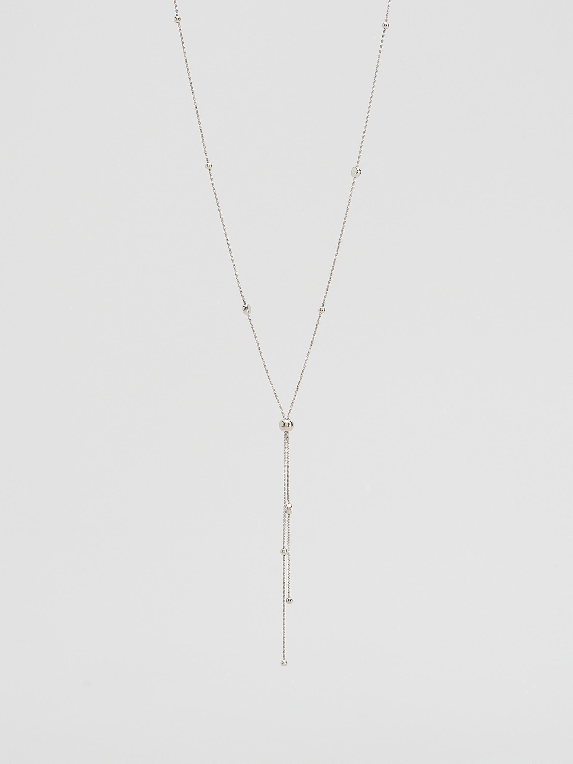 Silver Necklace With Pendant, Silver, medium