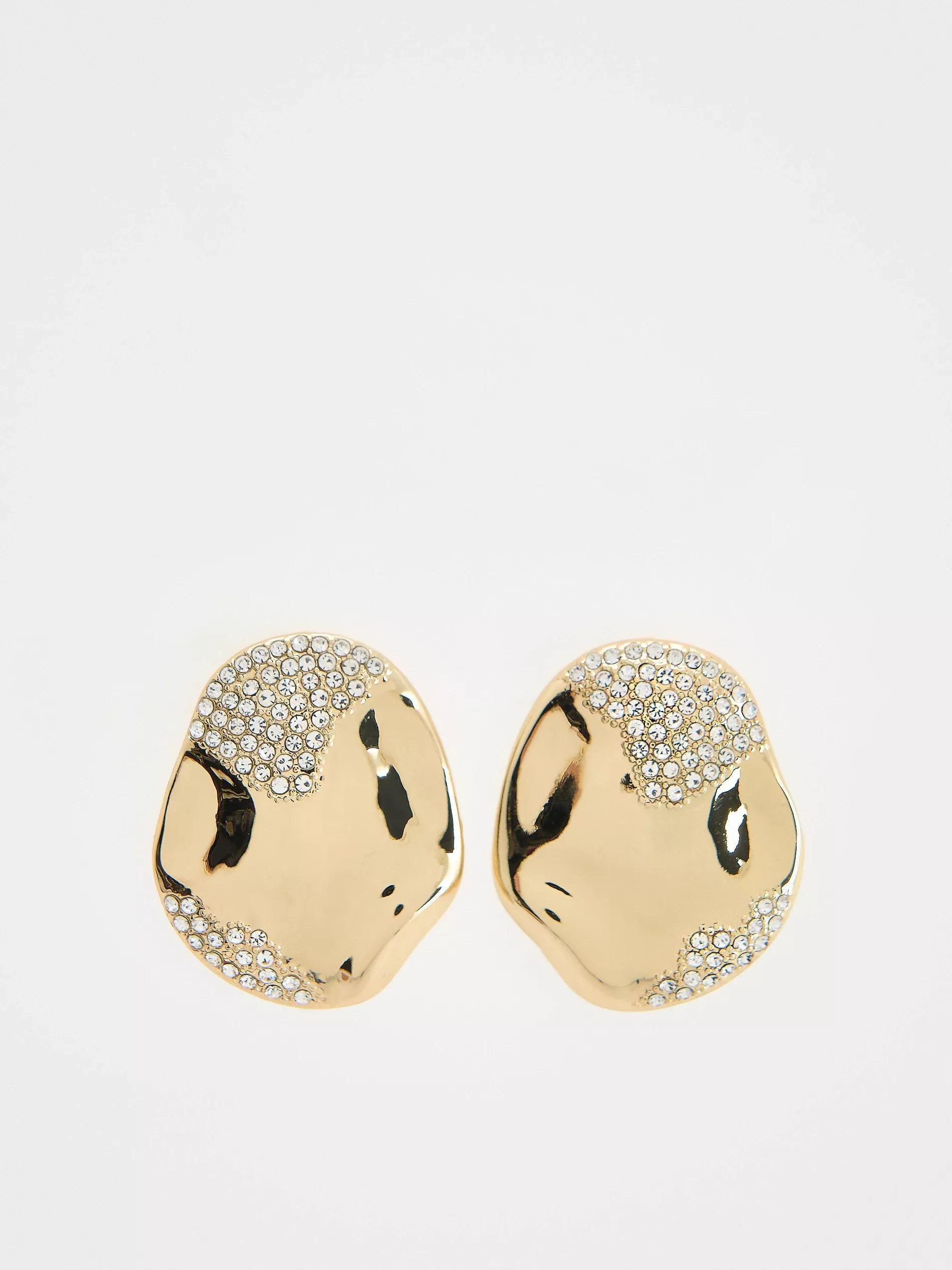 Gold Earrings, Golden, large image number 0