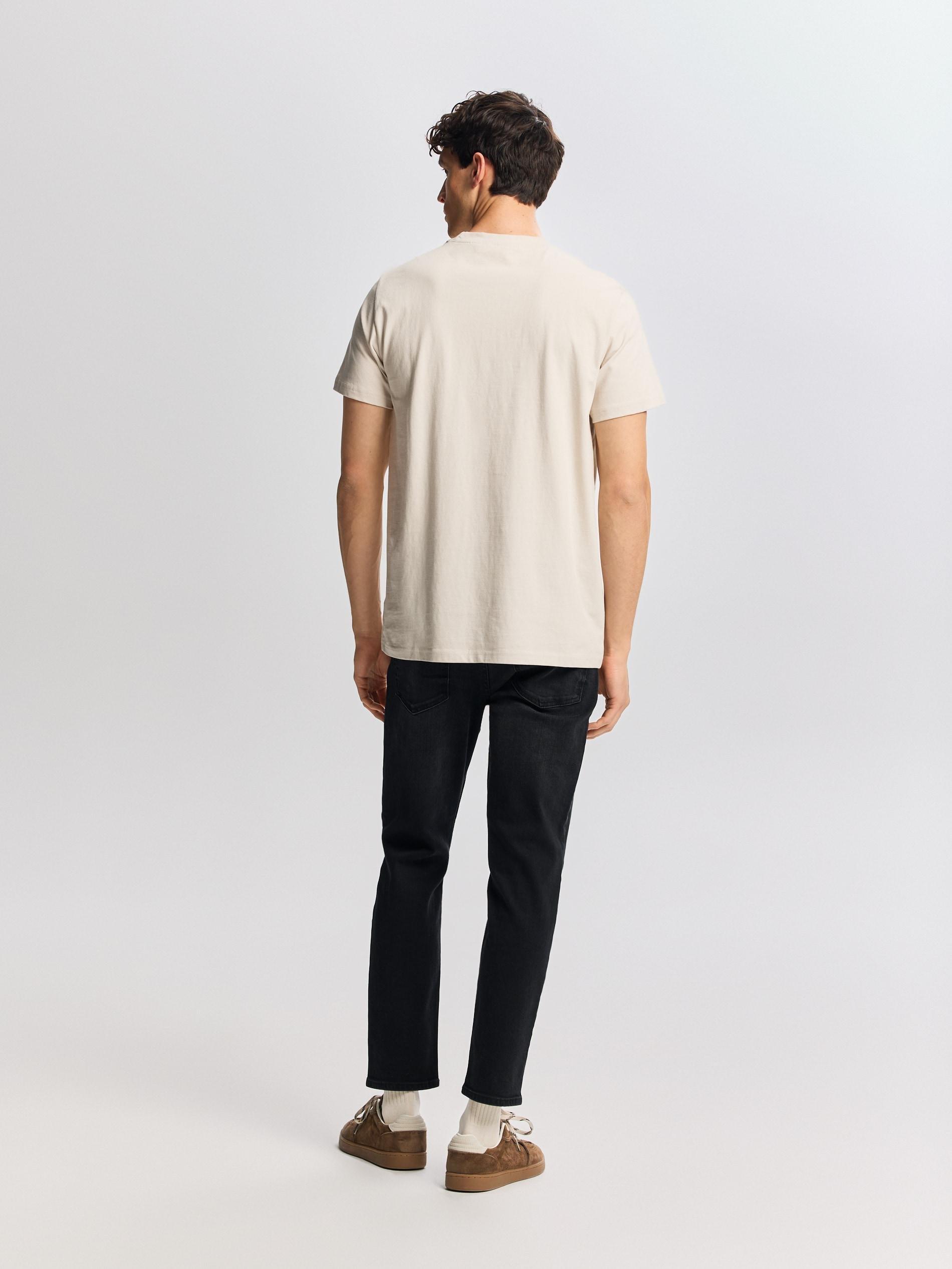 Beige Regular Fit Printed T-Shirt, Beige, large image number 2