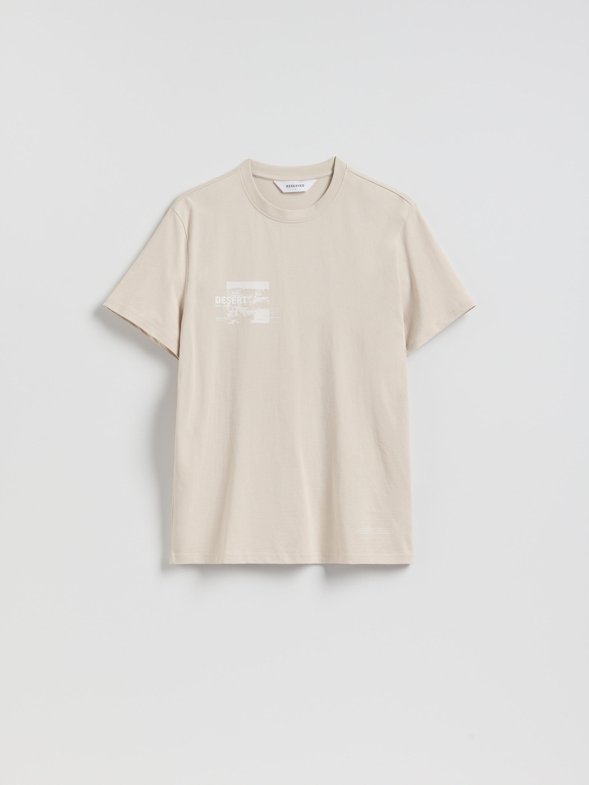 Beige Regular Fit Printed T-Shirt, Beige, large image number 4