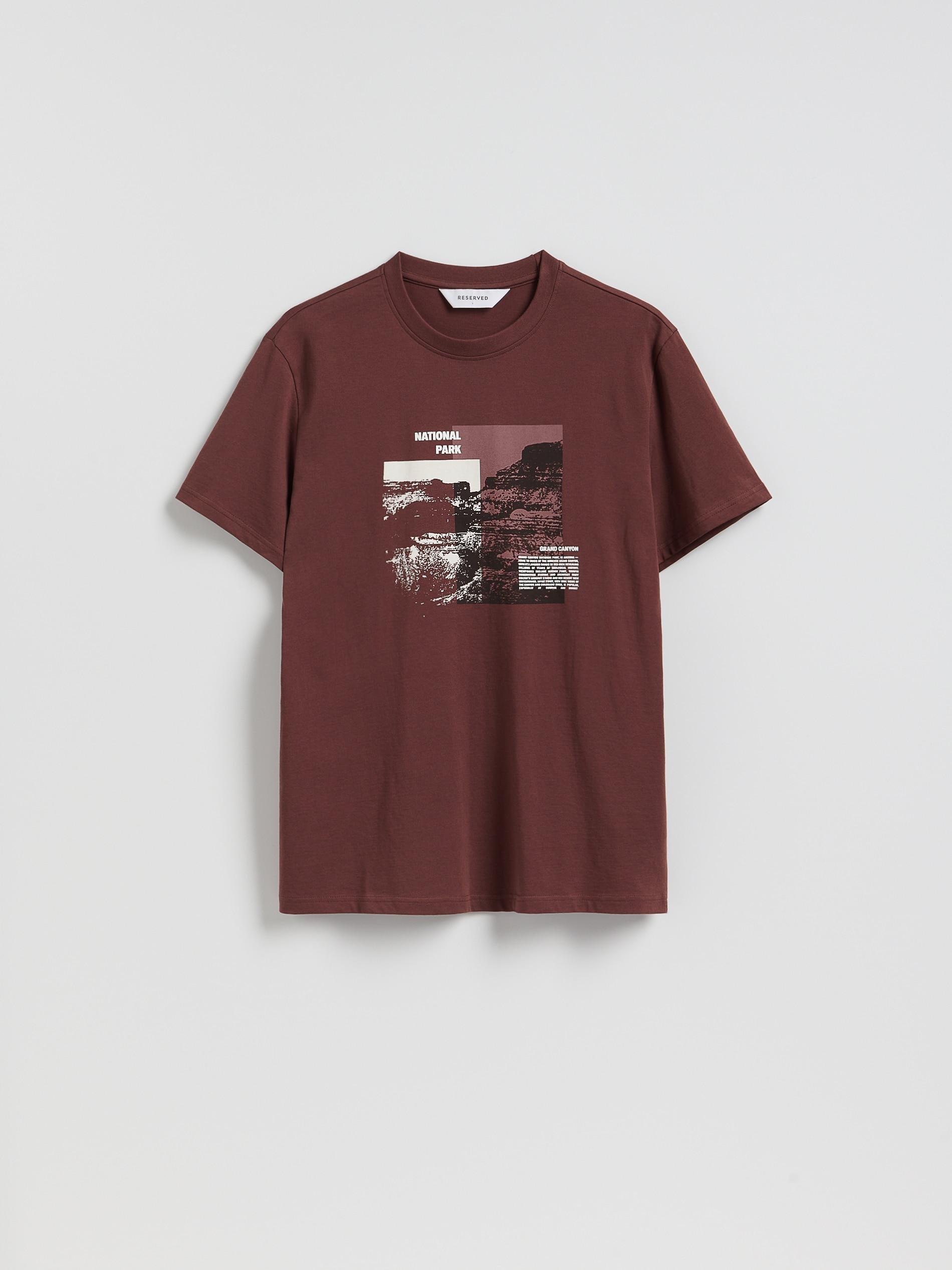Maroon Regular Fit Printed T-Shirt, Burgundy, large image number 4