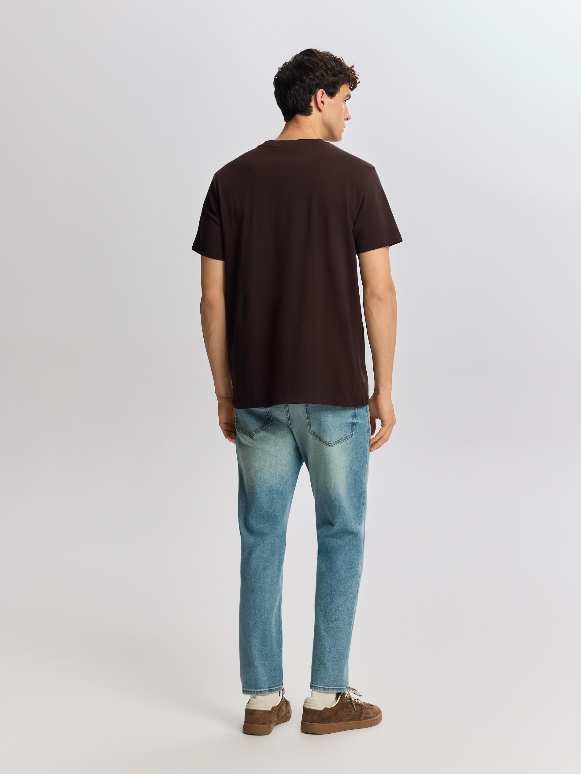 Brown Regular Fit Printed T-Shirt, Brown, large image number 2