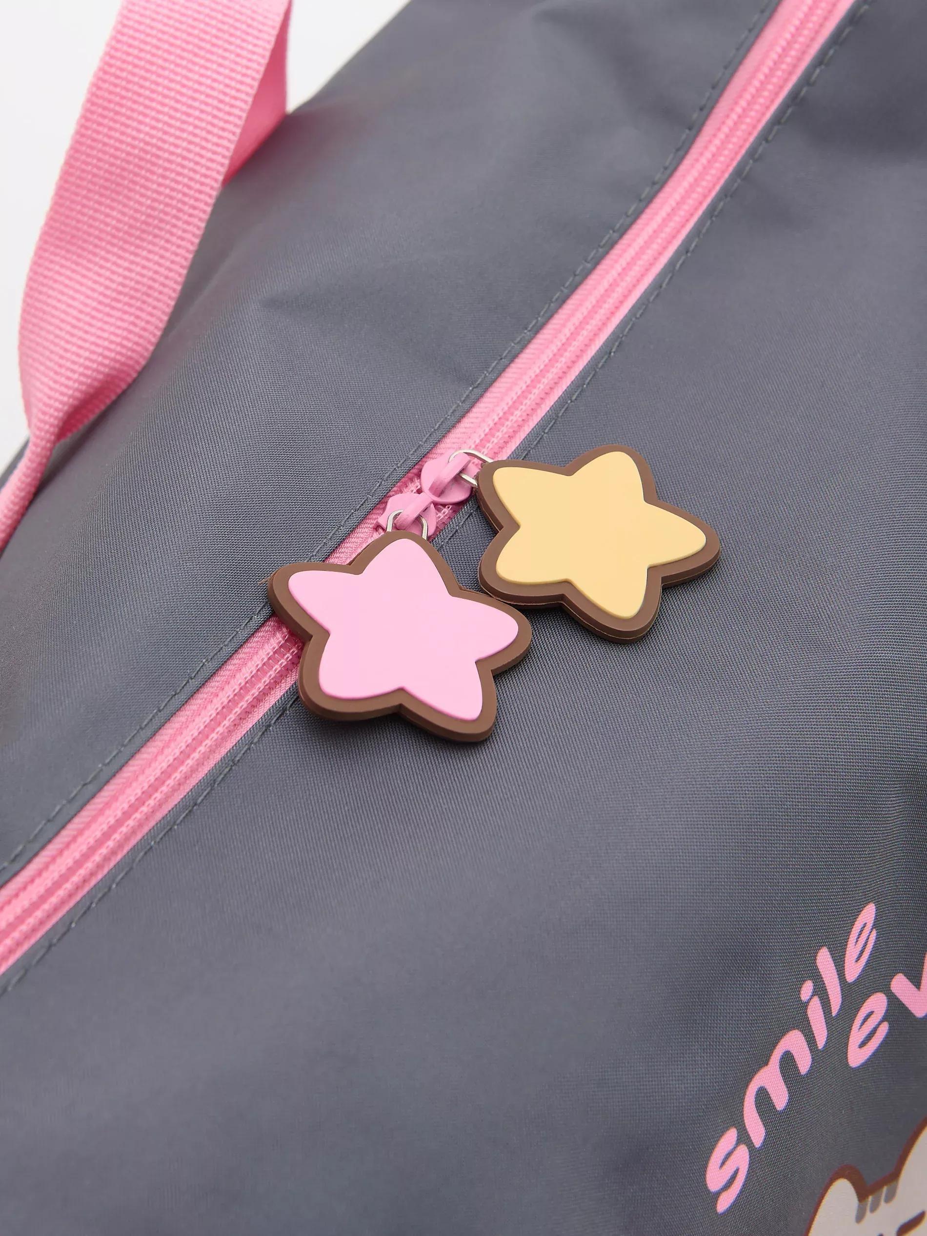 DARK GREY Pusheen sports bag, Grey, large image number 3