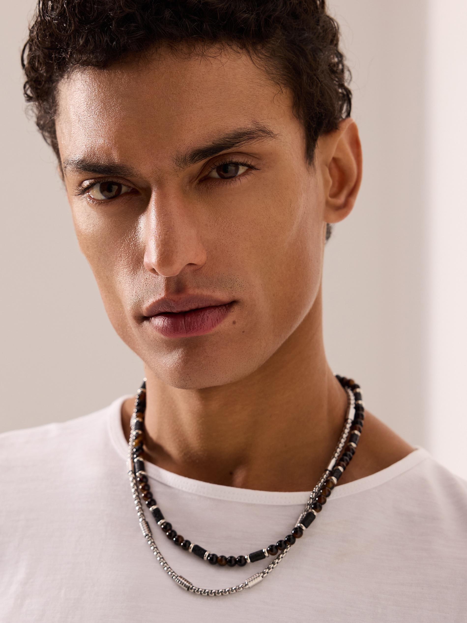 Black Biker Shorts, Silver, medium