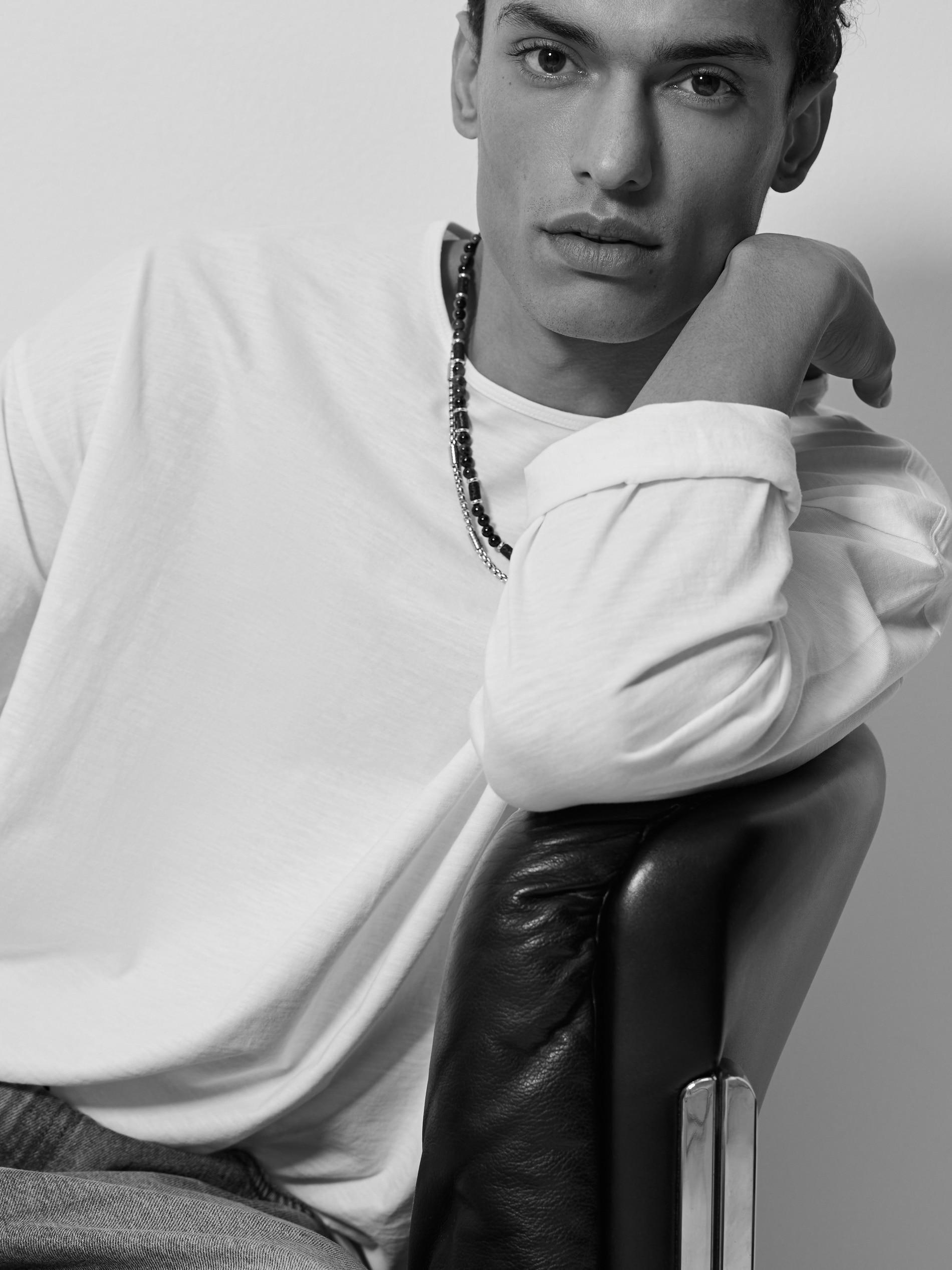 Black Biker Shorts, Silver, large image number 1